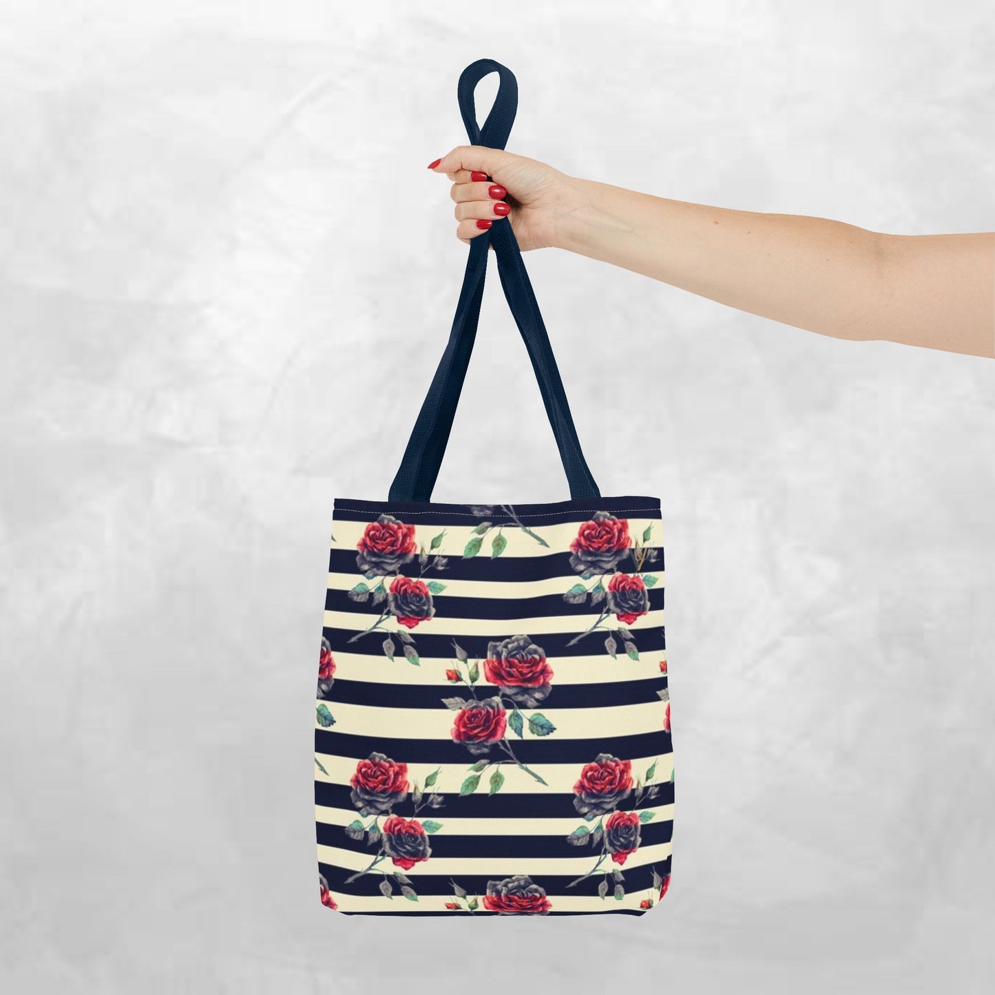 Chic Floral Tote Bag, Stylish Eco-Friendly Bag, Rose Pattern Shopping Tote, Gift for Her, Everyday Handbag, Floral Fashion