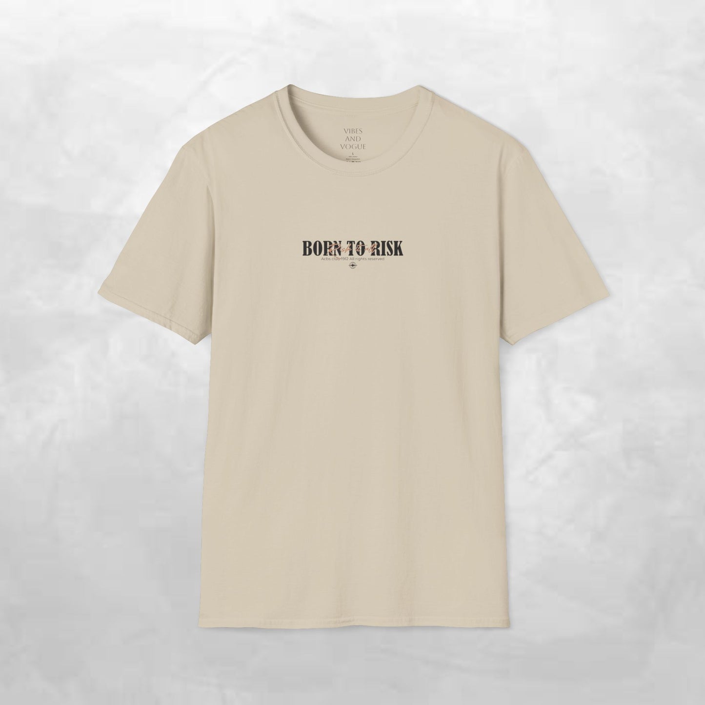 Born to Risk T-Shirt — Minimalist Motivational Graphic Tee