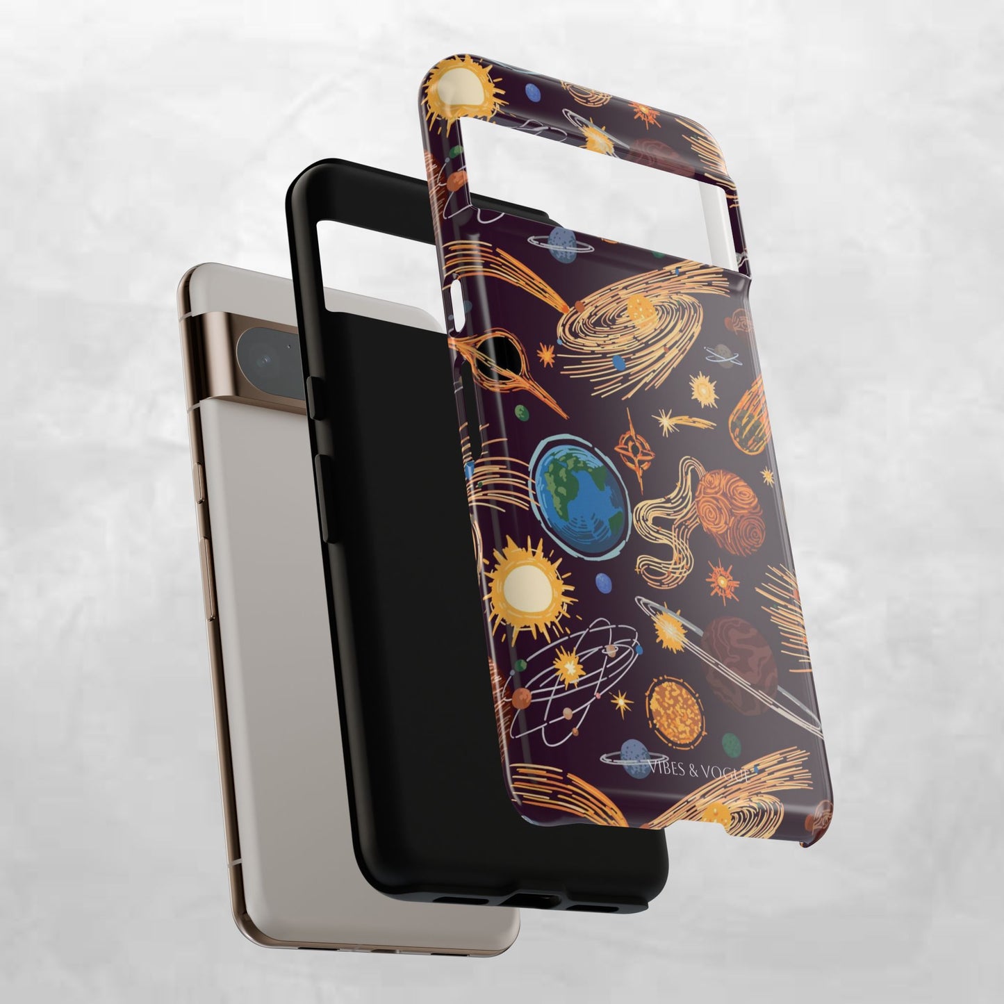 Space-Themed Phone Case - Cosmic Galaxy Design, Durable Protective Cover, Unique Gift, Celestial Lover's Accessory