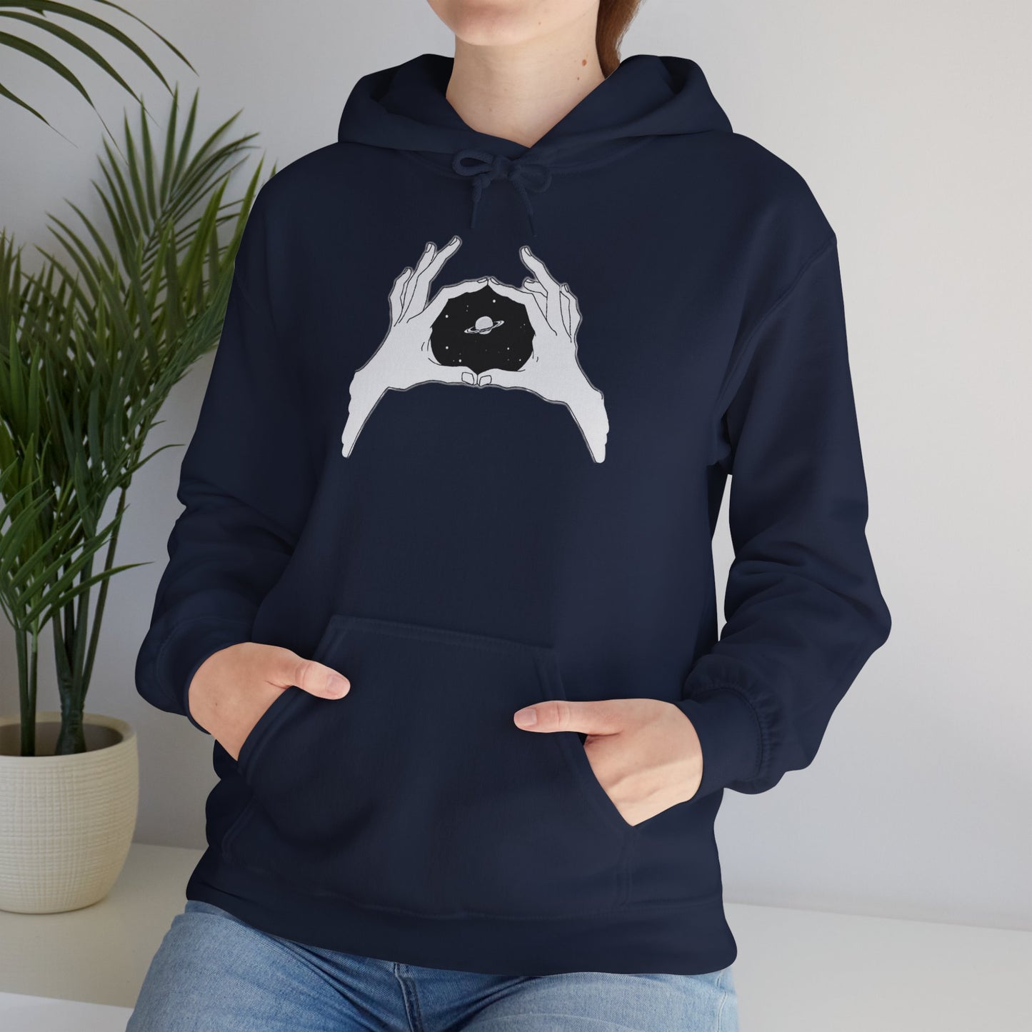 Artistic Hands Unisex Hooded Sweatshirt - Cozy Gift for Art Lovers, Black Hoodie, Unique Graphic Sweatshirt, Stylish Everyday Wear, [...]