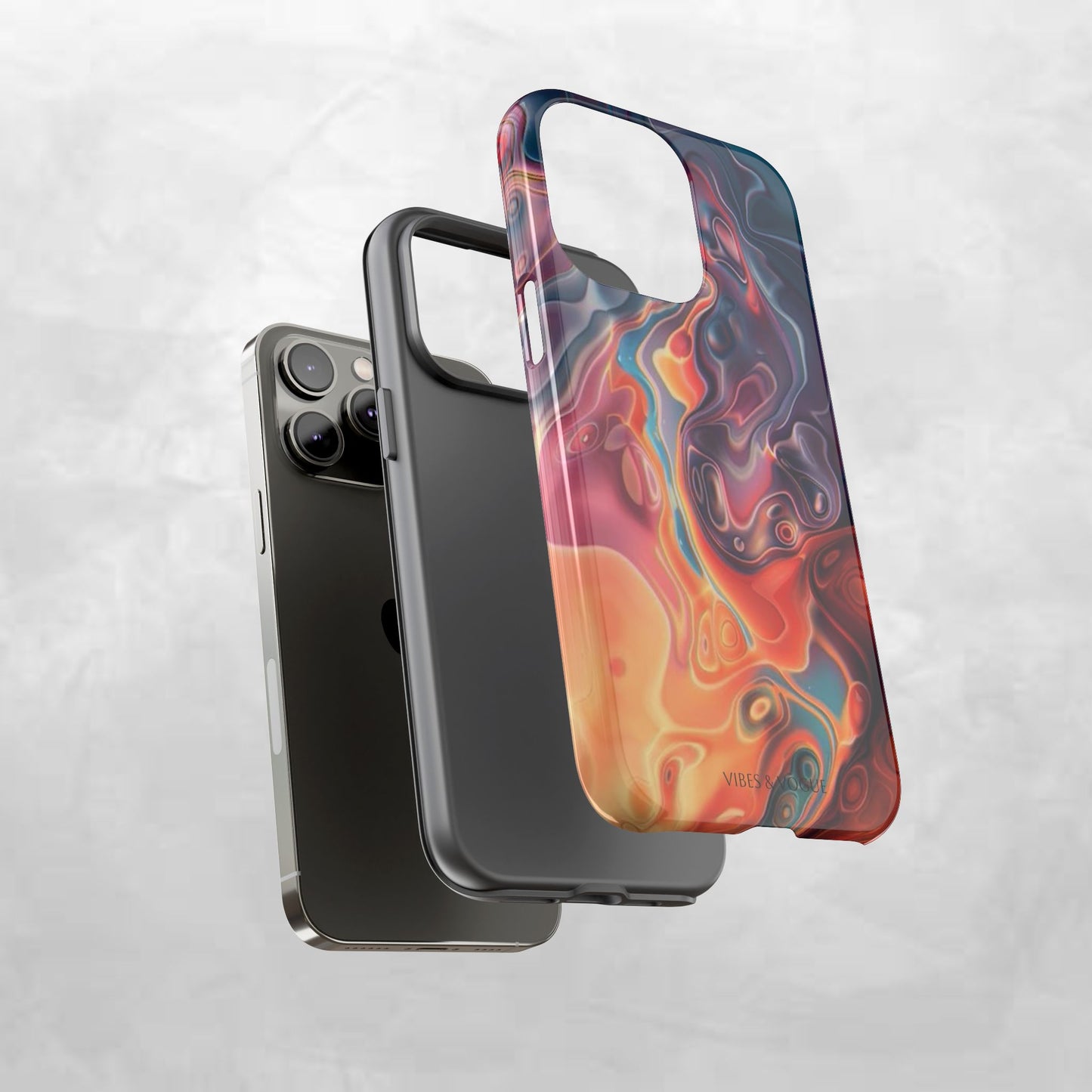 Colorful Phone Case, Abstract Print Cover, Tough Cases for Protection, Gift for Her, Modern Design, Trendy Mobile Accessory