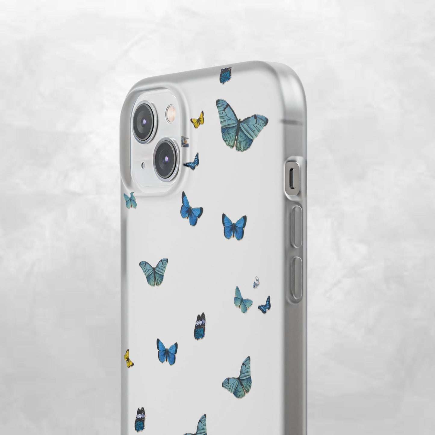 Butterfly Vibes Phone Case, Flexible Phone Cover, Elegant Phone Accessory, Gift for Nature Lovers, Spring Decor, Eco-Friendly Case
