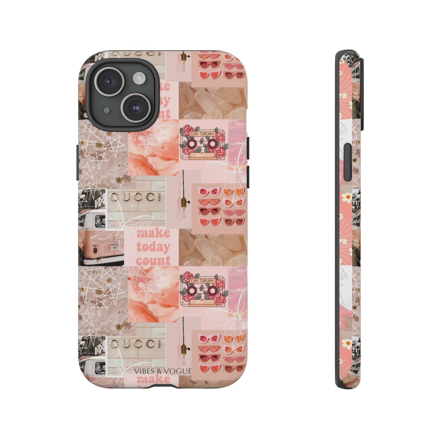 Stylish Phone Case for Trendsetters, Customizable Smartphone Cover, Vibes & Vogue Design, Floral Aesthetic Gift, Unique Tech Accessory
