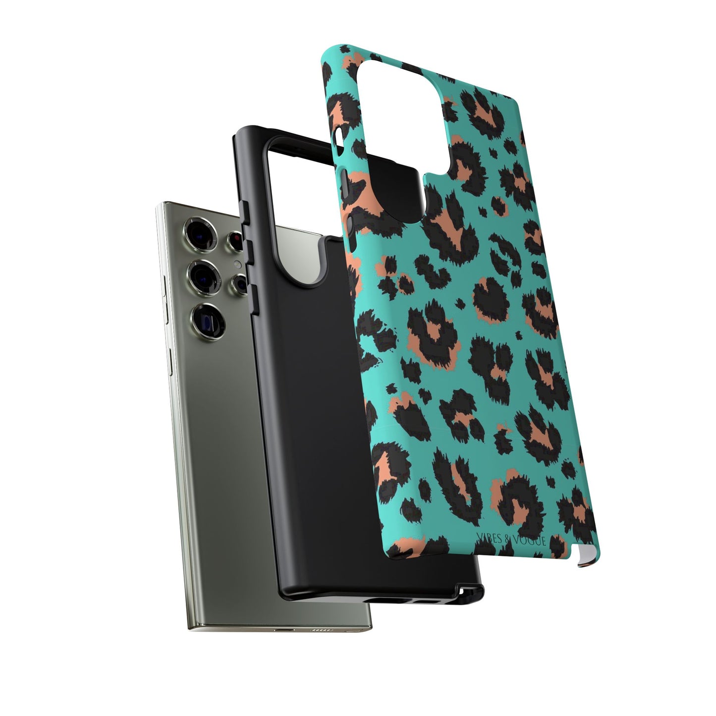 Leopard Print Phone Case, Tough Phone Case, Wild Style Accessory, Animal Print Cover, Stylish Phone Protection