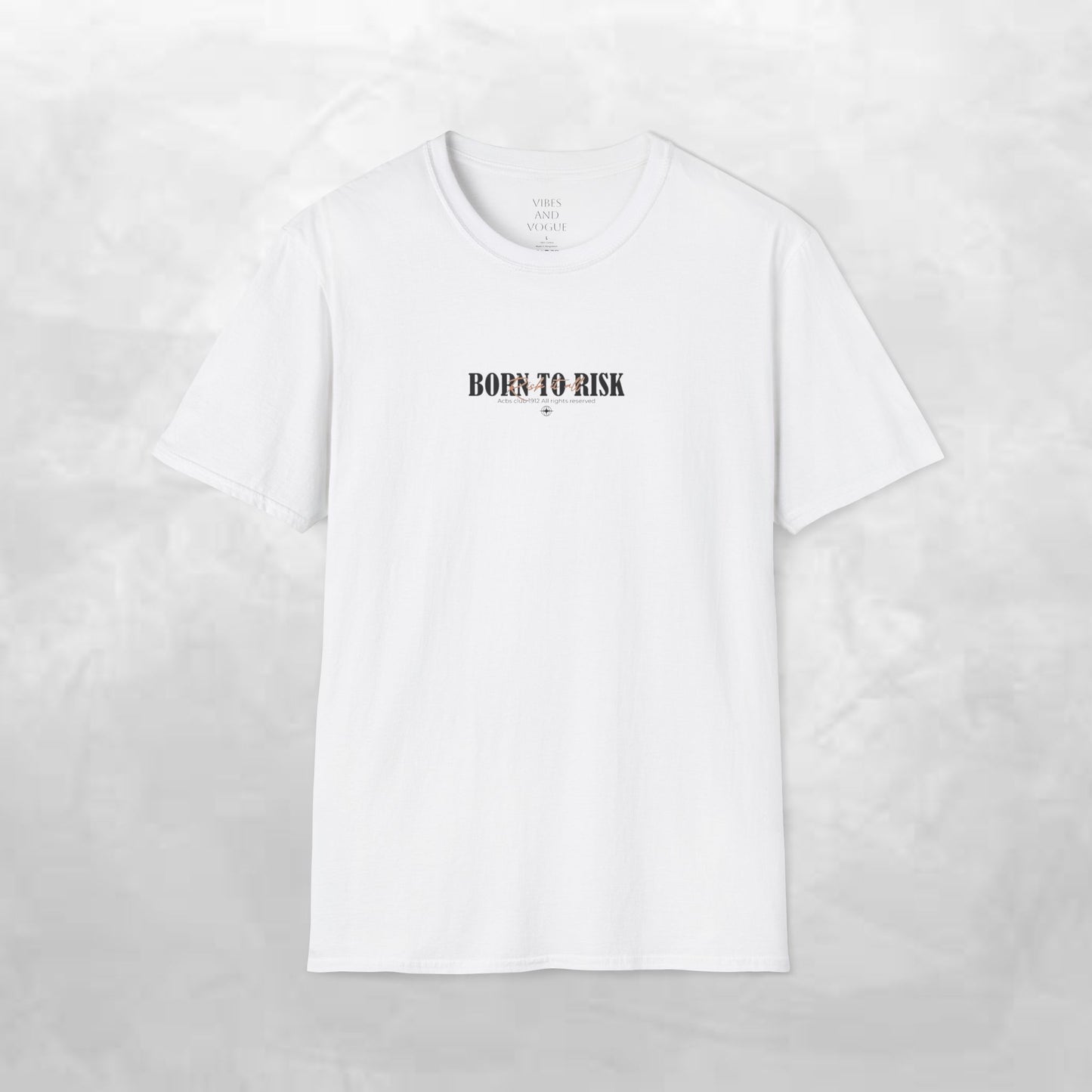 Born to Risk T-Shirt — Minimalist Motivational Graphic Tee