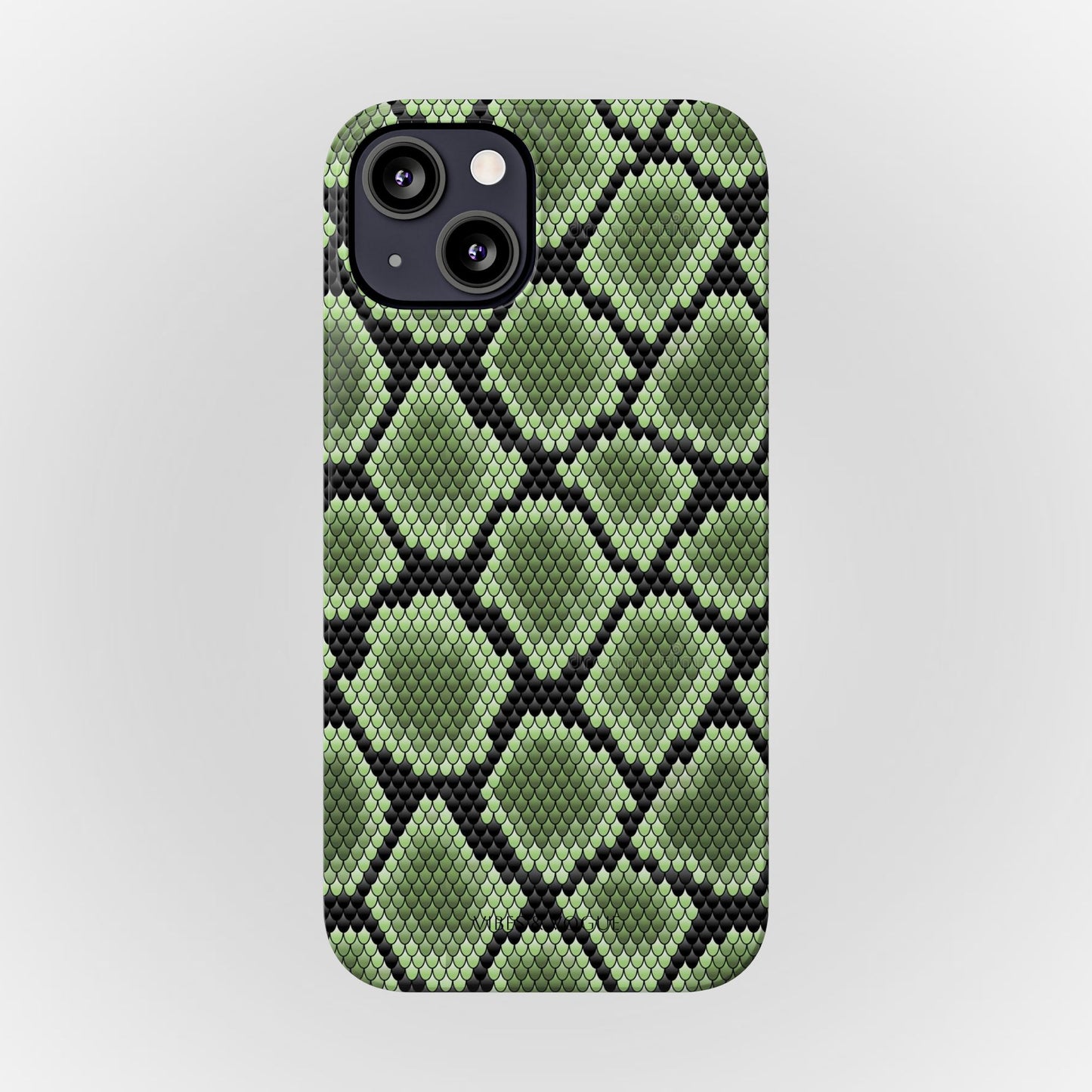 Sleek Green Snake Skin Slim Phone Case - Stylish & Protective for All Occasions