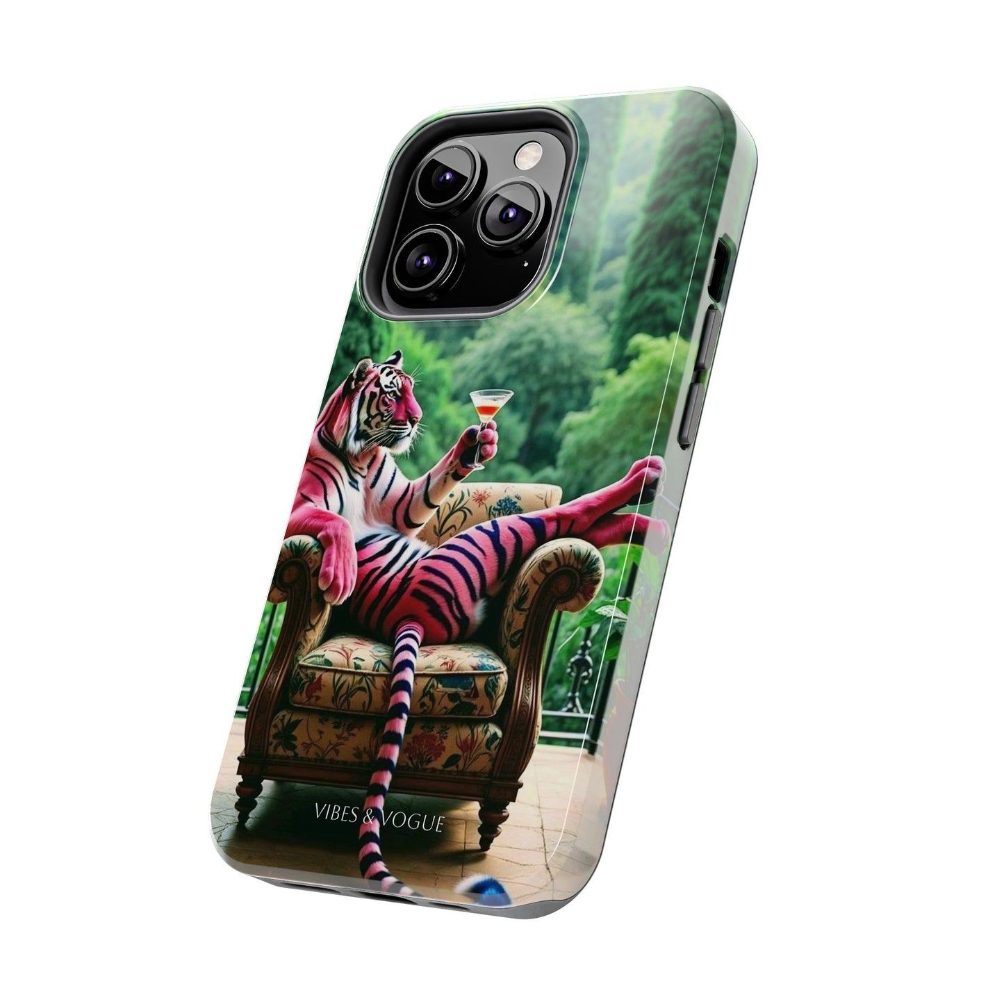 Relaxed Tiger Phone Case | Tough Case for Animal Lovers, Unique Gift for Friends, Stylish Tech Accessories, Fun Phone Cover, Vibrant Design