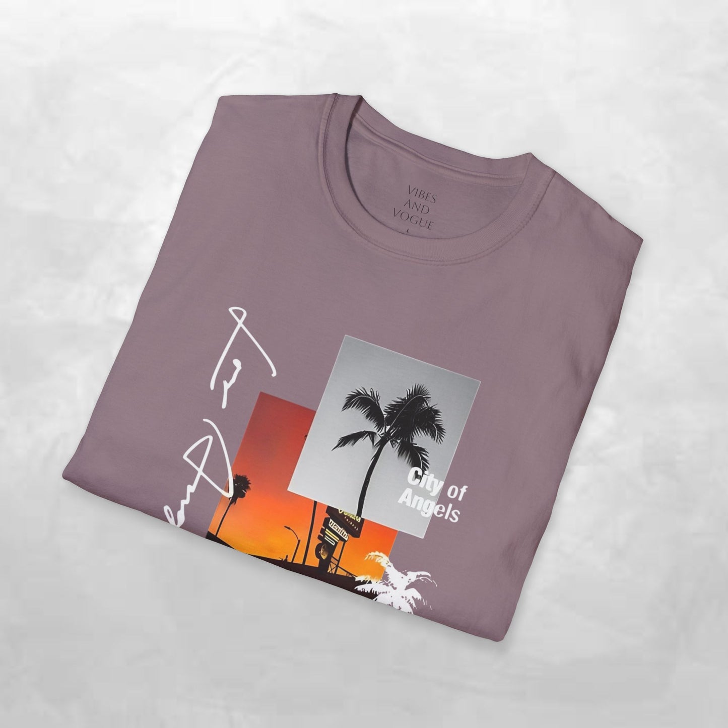T-Shirt — Tropical Sunset Los Angeles Palm Tree Tee