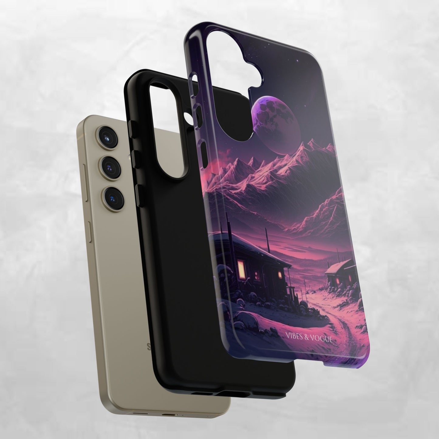 Futuristic Phone Case, Galaxy Aesthetic, Cosmic Art, Stylish Protection, Gifts for Tech Lovers