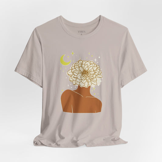 Boho Floral Graphic Tee, Aesthetic Tee, Nature Lover T-Shirt, Gift for Her, Casual Wear, Summer Top, Comfortable Tee
