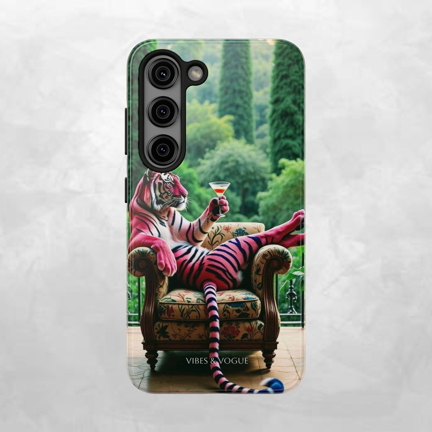 Relaxed Tiger Phone Case | Tough Case for Animal Lovers, Unique Gift for Friends, Stylish Tech Accessories, Fun Phone Cover, Vibrant Design