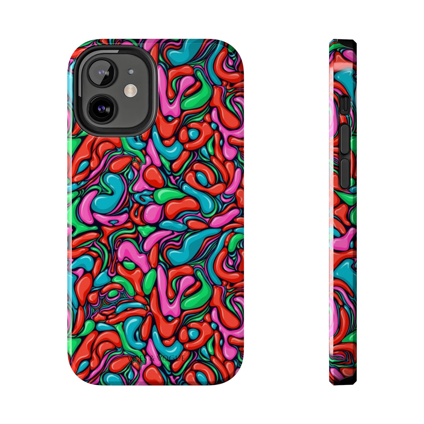 Vibrant Tough Phone Cases - Colorful Abstract Designs for Teens & Adults, Perfect Gift for Birthdays, Holidays, & Everyday Use