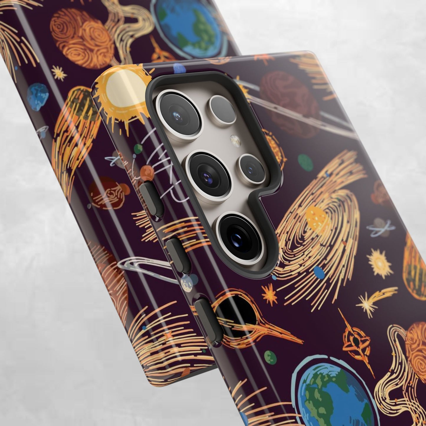 Space-Themed Phone Case - Cosmic Galaxy Design, Durable Protective Cover, Unique Gift, Celestial Lover's Accessory