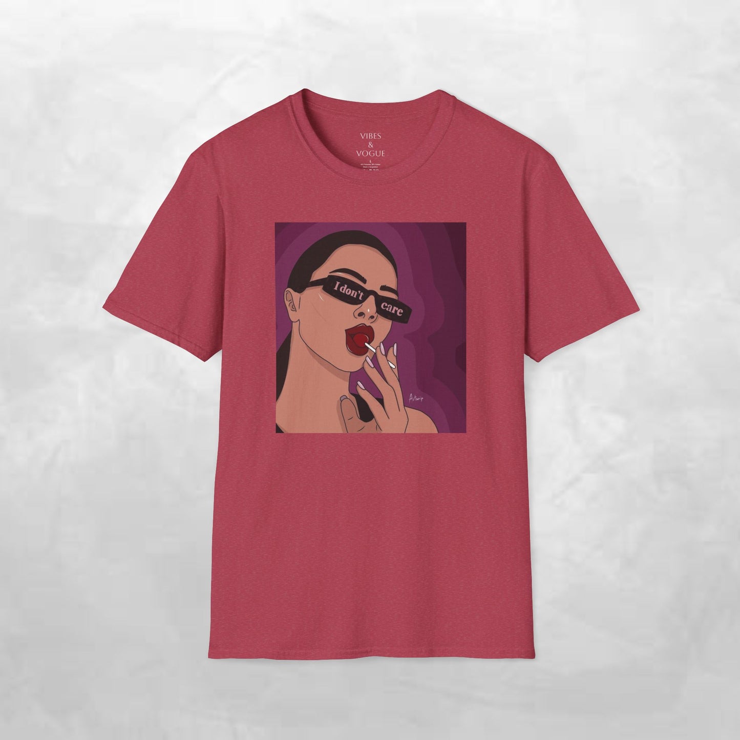 I Don't Care Graphic Unisex Softstyle T-Shirt – Casual Chic for Everyday Wear