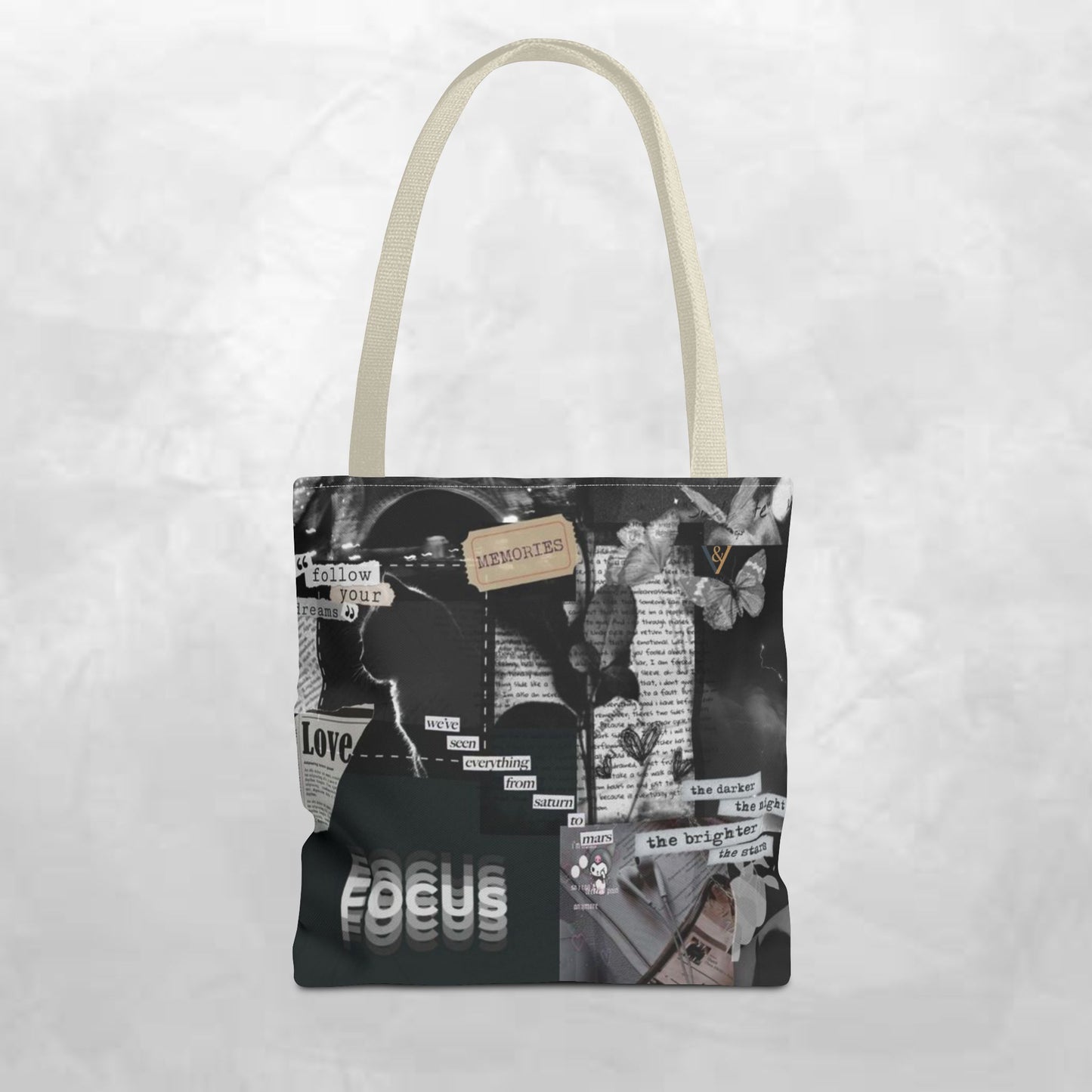 Artistic Tote Bag | Vintage Aesthetic, Collage Design, Sustainable Fashion, Trendy Gift, Eco-Friendly Accessory