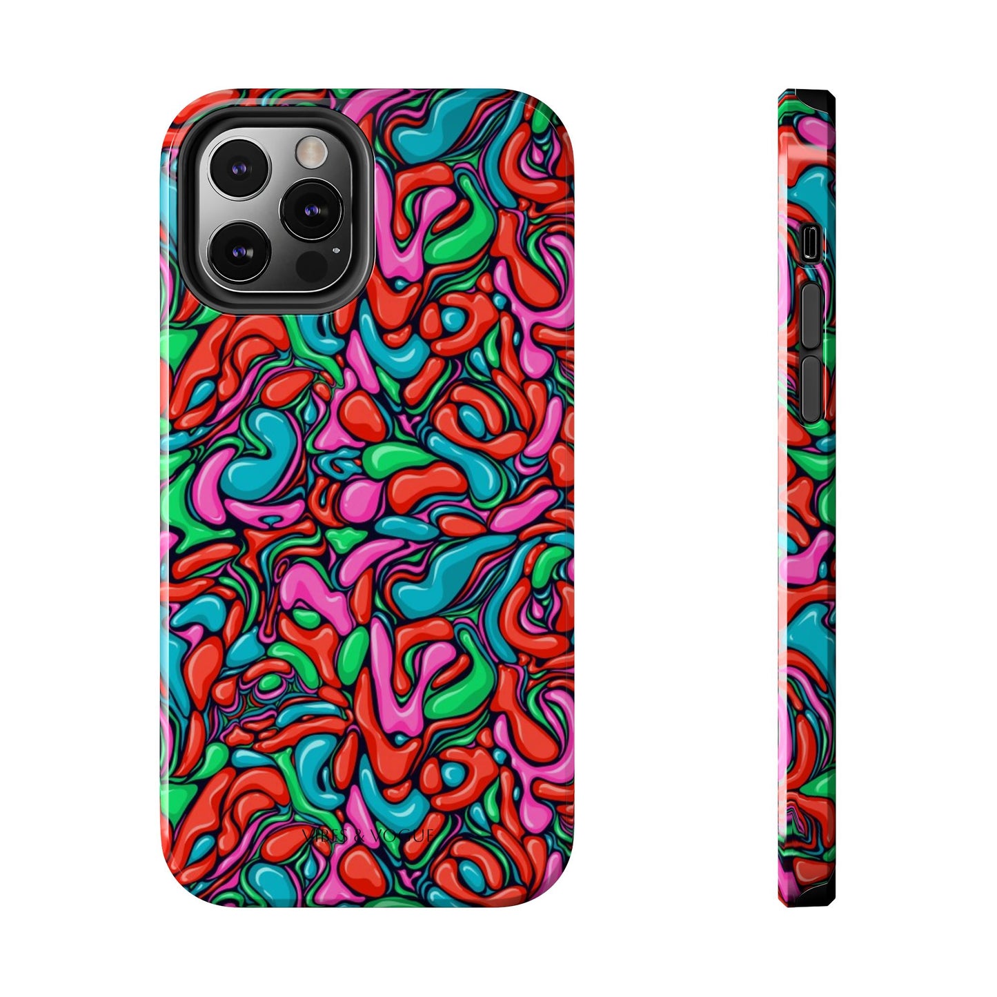 Vibrant Tough Phone Cases - Colorful Abstract Designs for Teens & Adults, Perfect Gift for Birthdays, Holidays, & Everyday Use