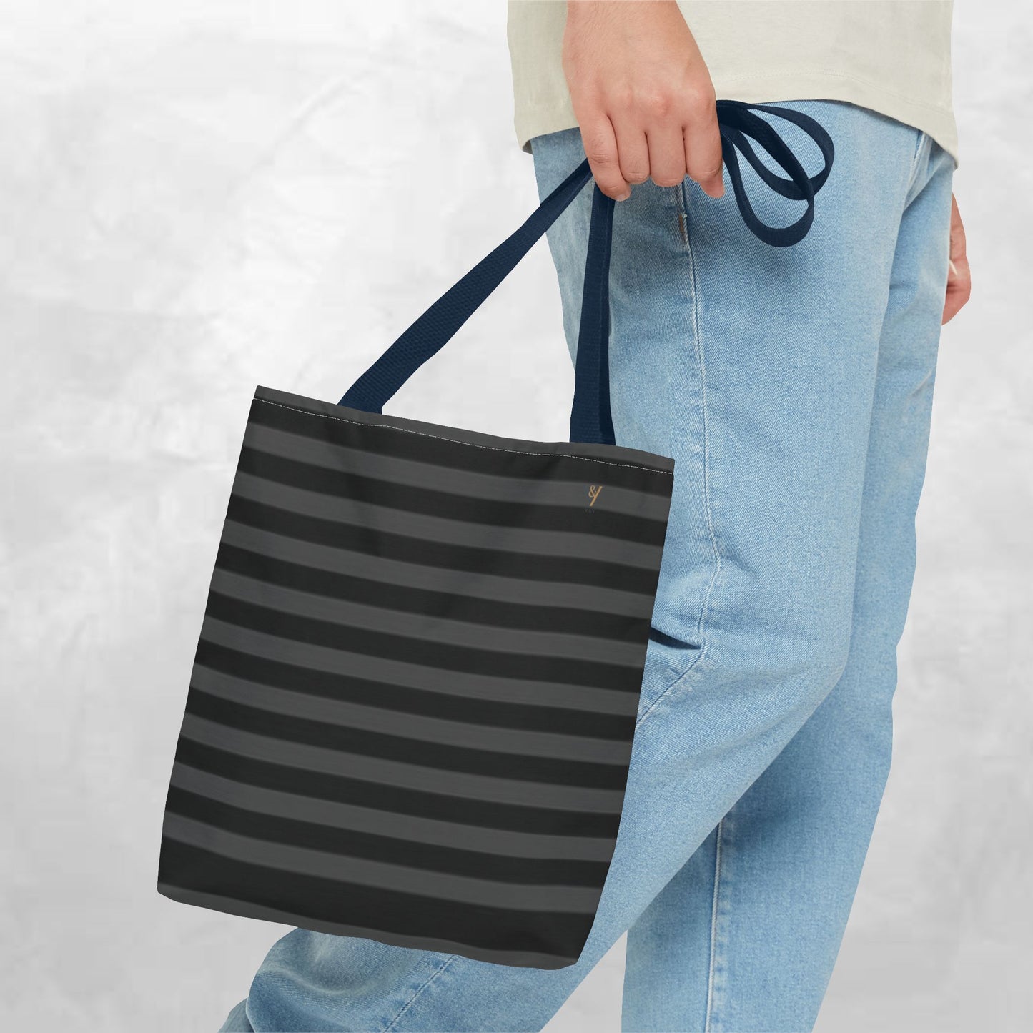 Chic Striped Tote Bag, Fashionable Handbag, Everyday Essentials, Eco-Friendly Shopping Bag, Travel Companion, Gift for Her