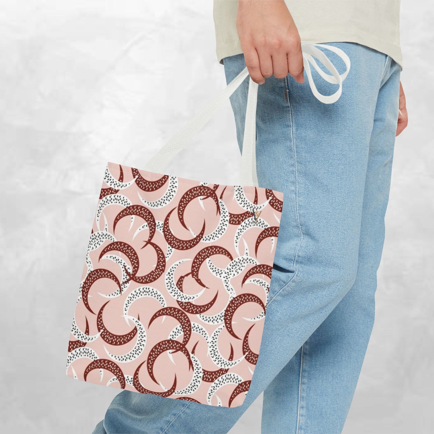 Chic Patterned Tote Bag, Stylish Grocery Bag, Reusable Shopping Tote, Eco-Friendly Handbag, Casual Daily Accessories