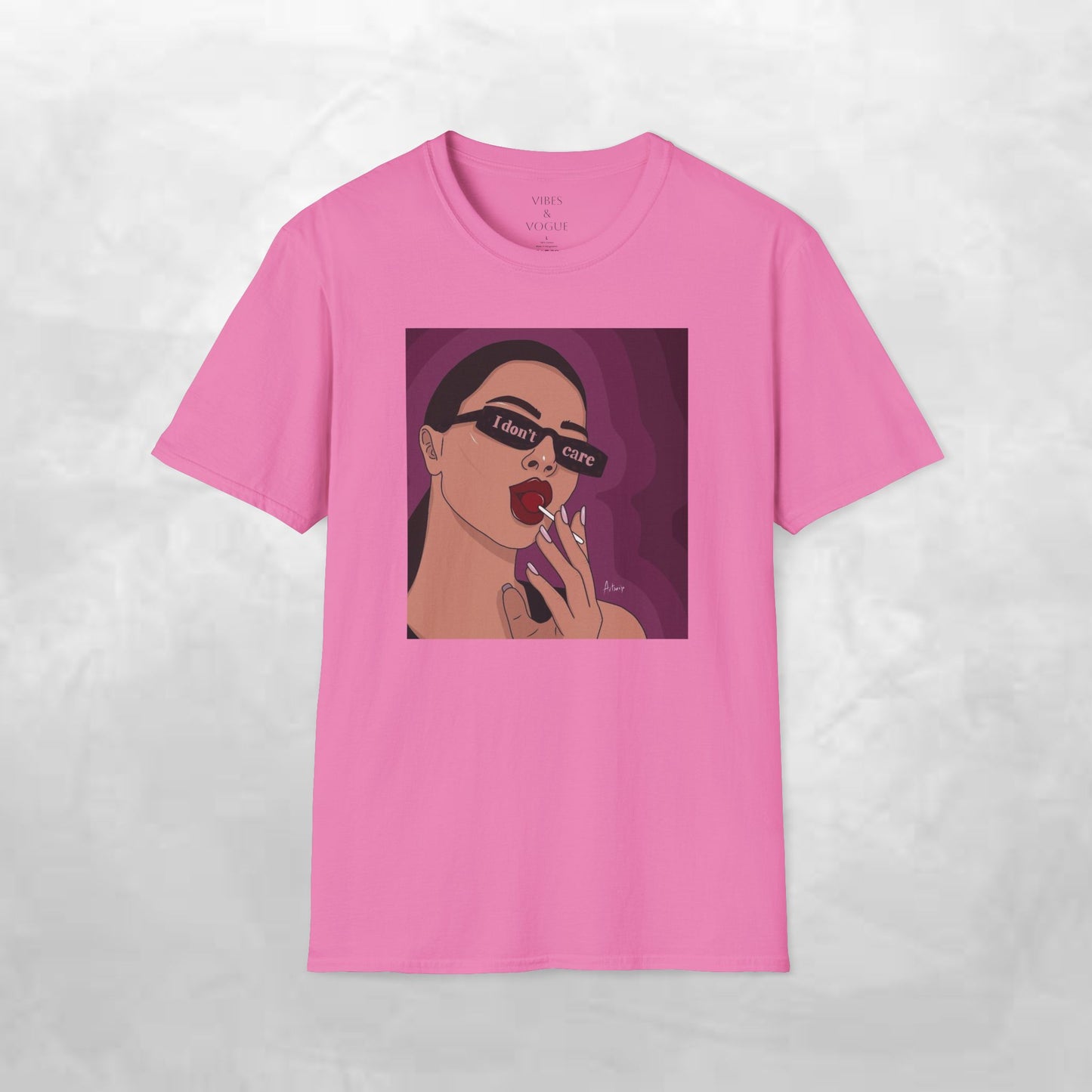 I Don't Care Graphic Unisex Softstyle T-Shirt – Casual Chic for Everyday Wear