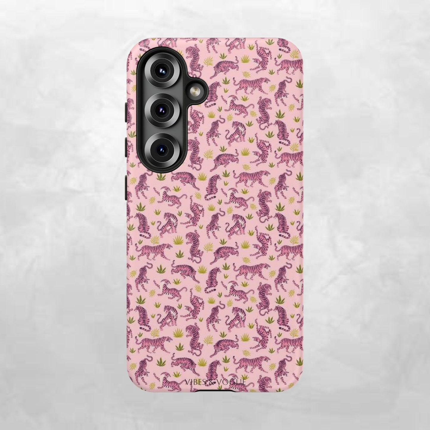 Pink Tiger Pattern Phone Case - Tough Cases
