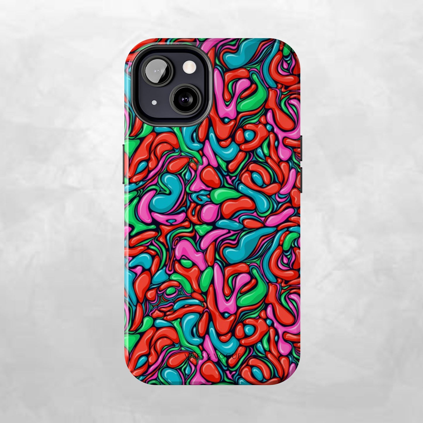 Vibrant Tough Phone Cases - Colorful Abstract Designs for Teens & Adults, Perfect Gift for Birthdays, Holidays, & Everyday Use