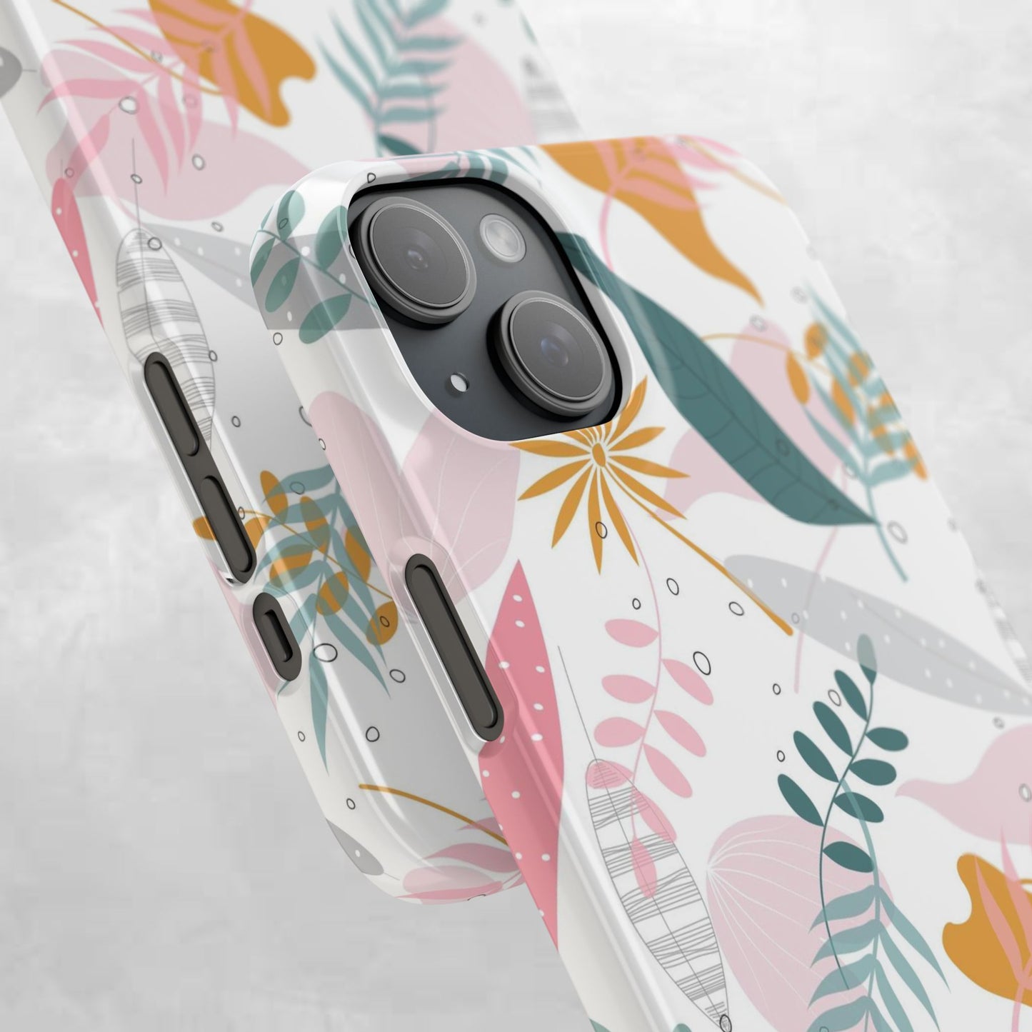 Floral Snap Case - Stylish Phone Protector with Botanical Design