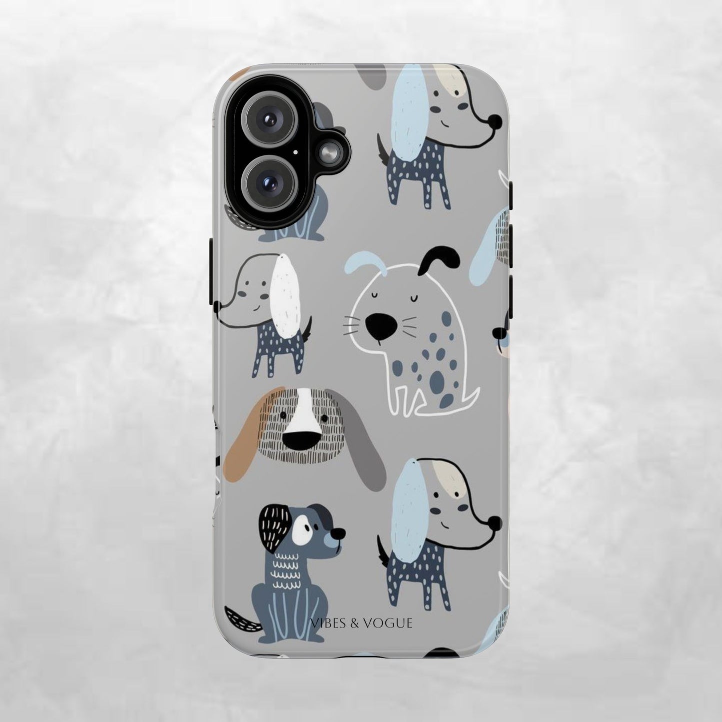 Dog Lover Phone Case, Cute Animal Design, Tough Cases for Pet Owners, Puppy Gifts, Birthday, Dog Lover Merchandise
