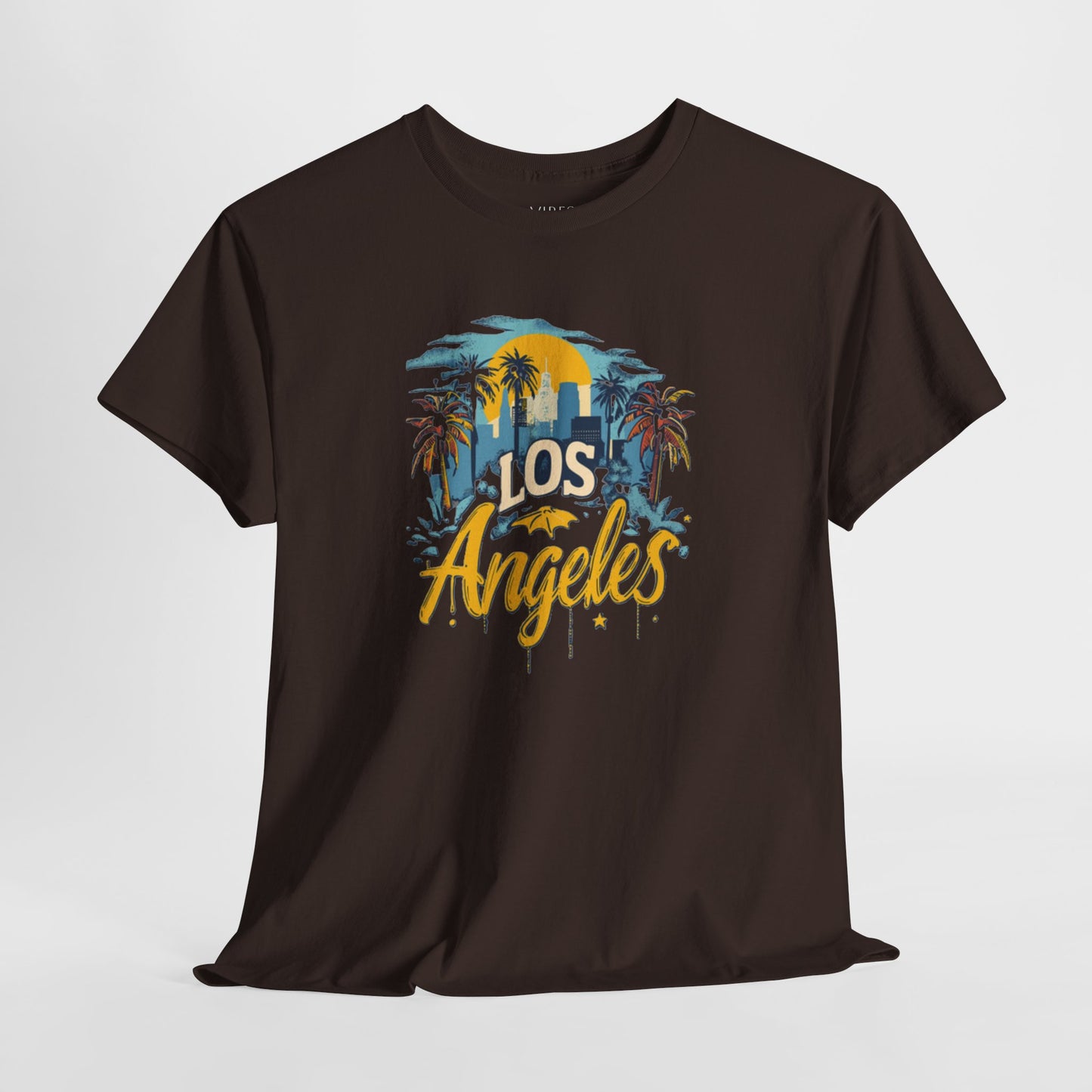 Los Angeles Sunset Unisex Heavy Cotton Tee - Casual Comfortable Streetwear