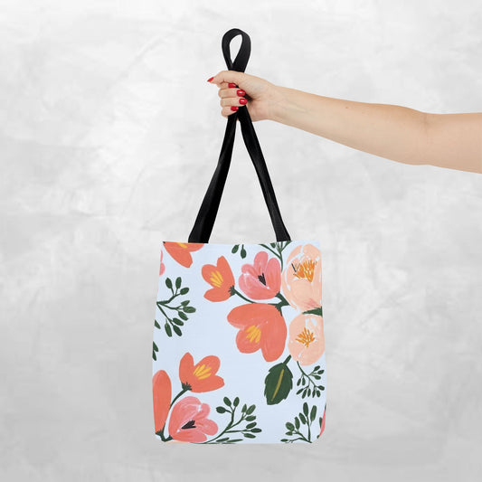 Floral Tote Bag, Stylish Shopping Bag, Eco-Friendly Tote, Beach Bag, Gift for Her, Spring Accessory