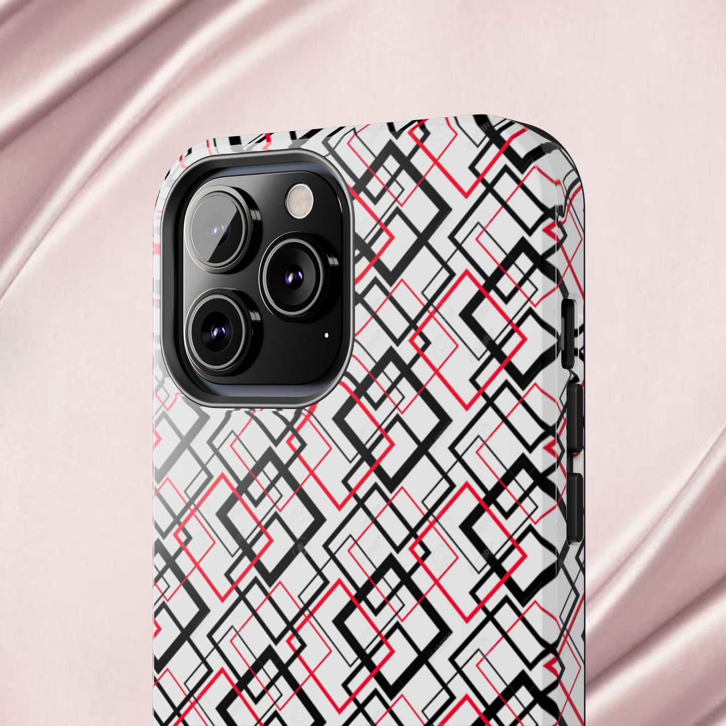 Stylish Geometric Tough Phone Case - Modern Design for Trendsetters