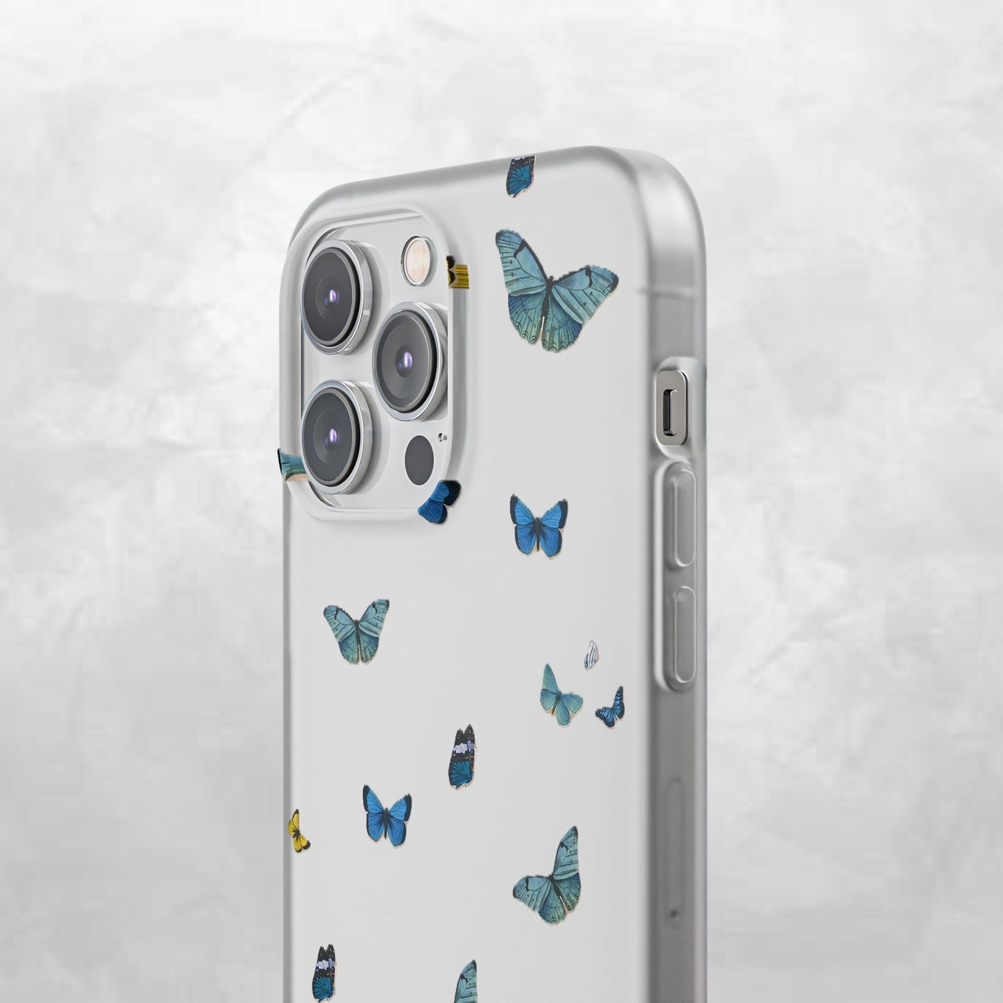 Butterfly Vibes Phone Case, Flexible Phone Cover, Elegant Phone Accessory, Gift for Nature Lovers, Spring Decor, Eco-Friendly Case