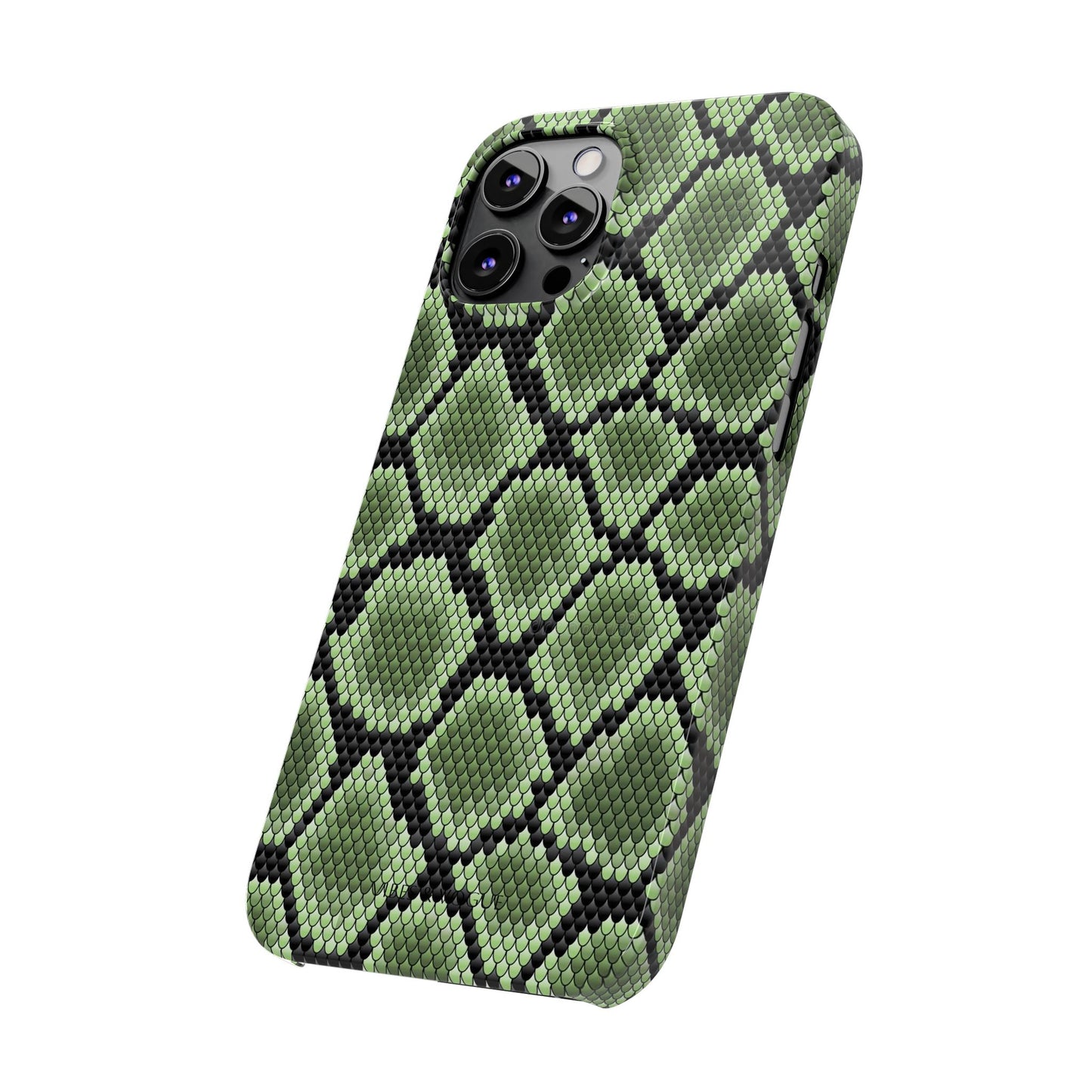 Sleek Green Snake Skin Slim Phone Case - Stylish & Protective for All Occasions