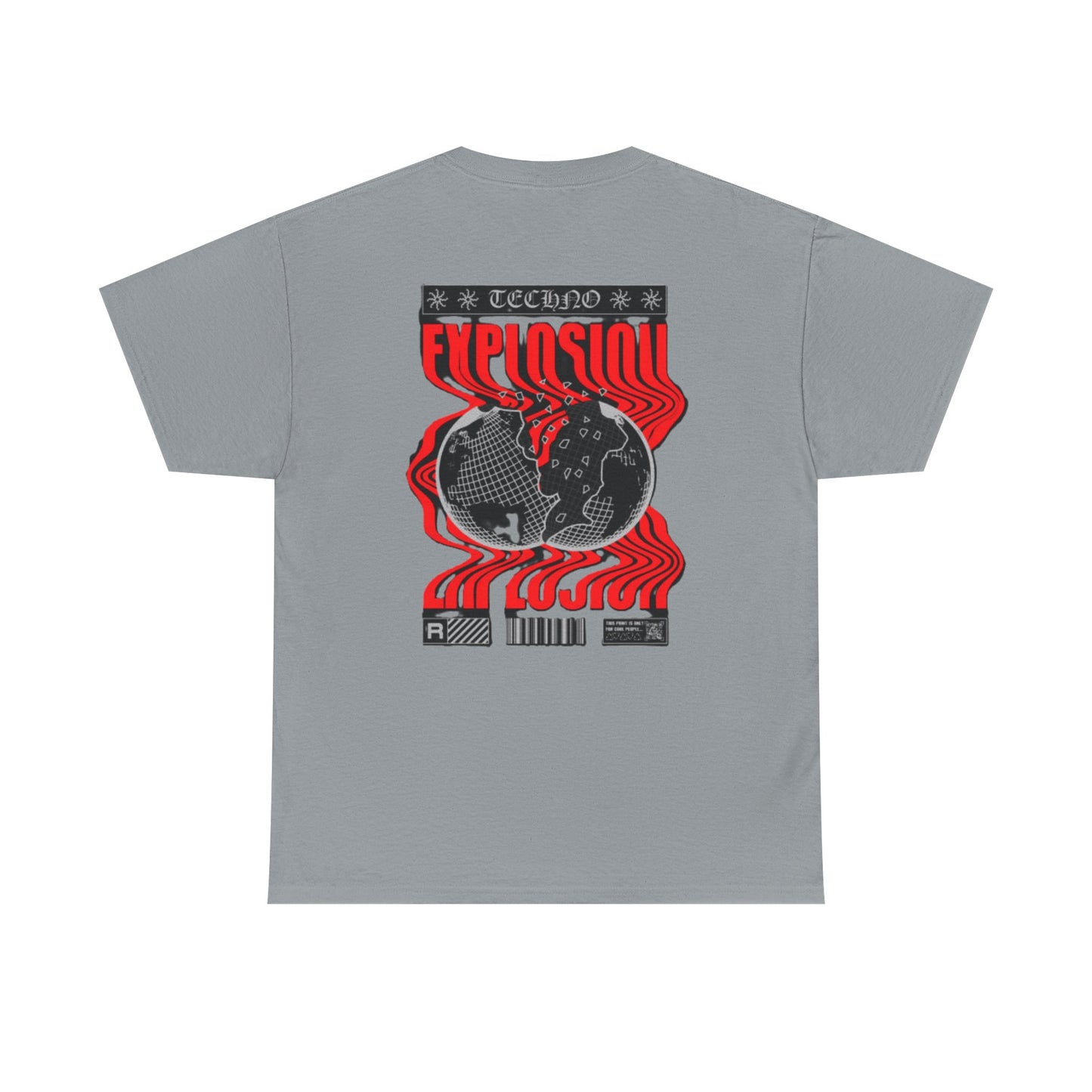 Graphic Tee for Music Lovers, Retro Explosion Design, Unisex Cotton Shirt, Perfect for Festivals, Concerts, Gift Idea