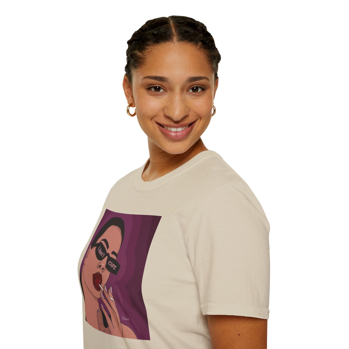 I Don't Care Graphic Unisex Softstyle T-Shirt – Casual Chic for Everyday Wear