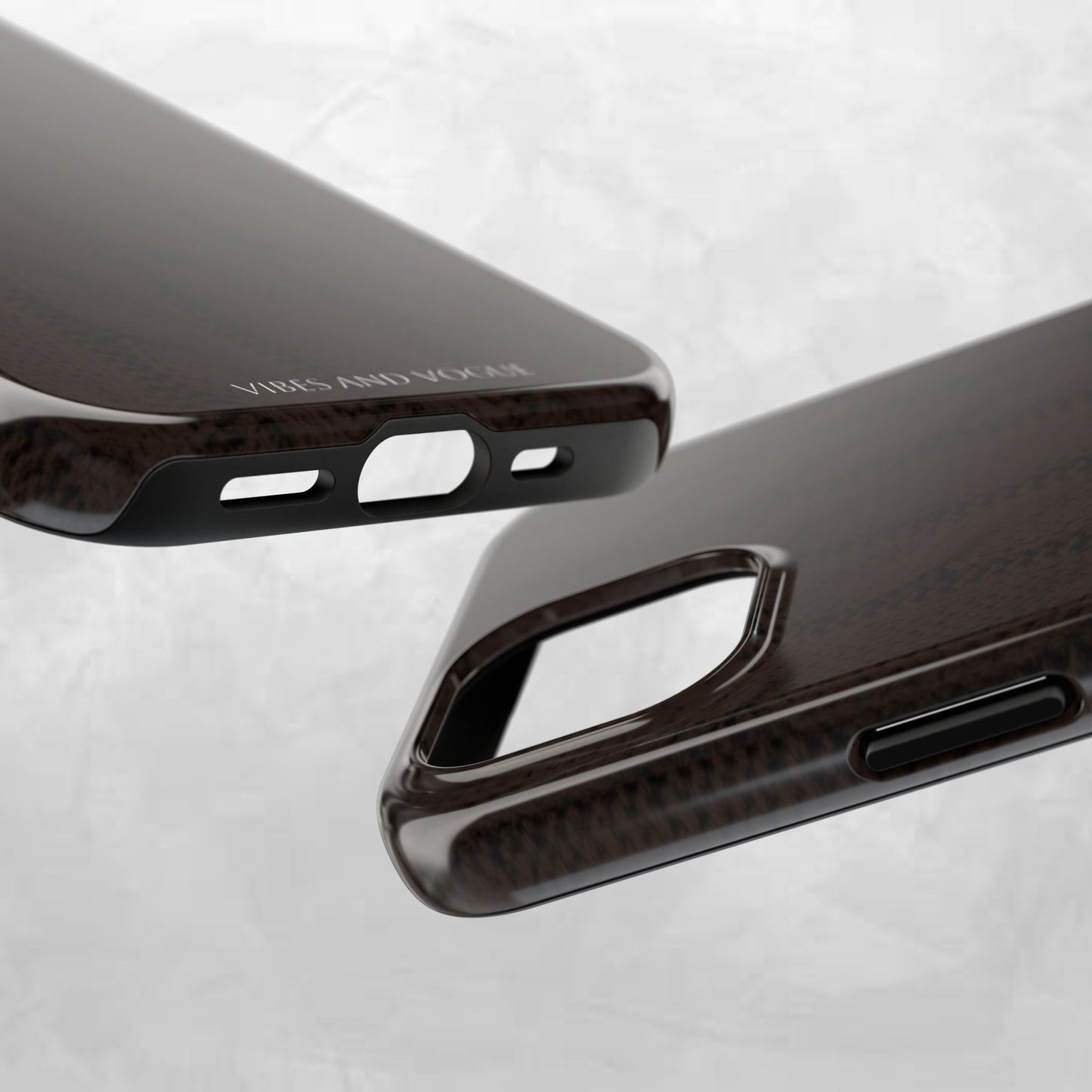 Cable Knit Chocolate Tough Phone Case — Vibes and Vogue Protective Cover
