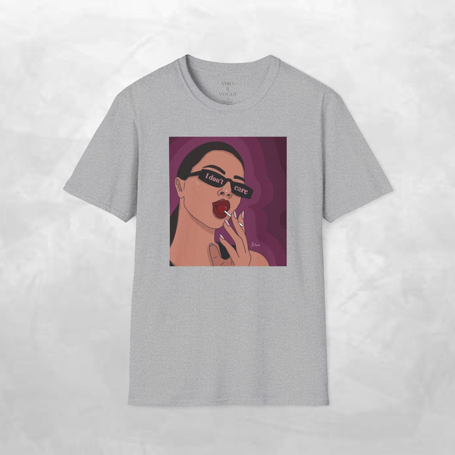 I Don't Care Graphic Unisex Softstyle T-Shirt – Casual Chic for Everyday Wear