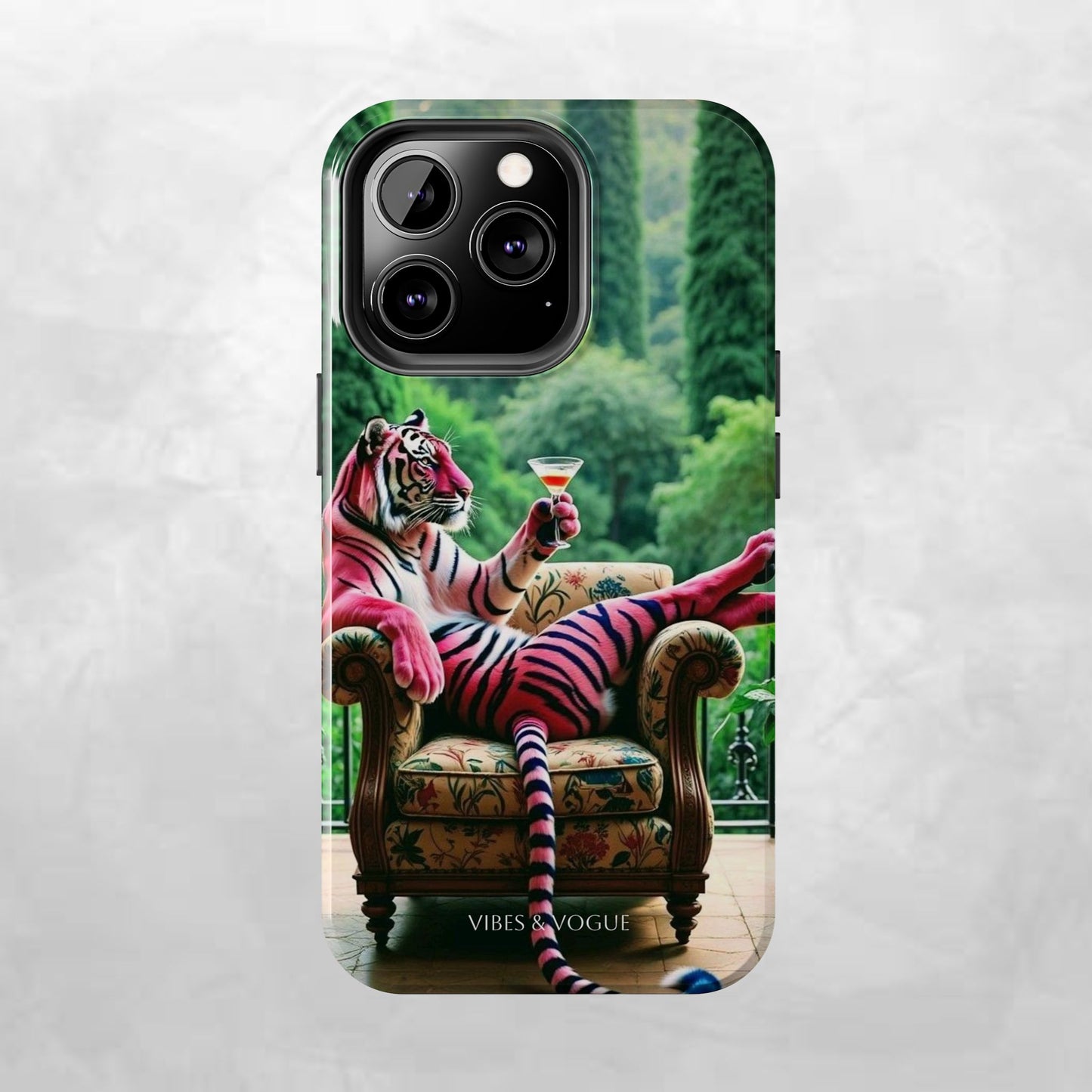 Relaxed Tiger Phone Case | Tough Case for Animal Lovers, Unique Gift for Friends, Stylish Tech Accessories, Fun Phone Cover, Vibrant Design