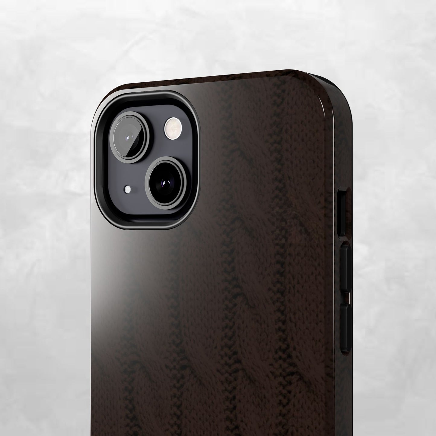 Cable Knit Chocolate Tough Phone Case — Vibes and Vogue Protective Cover