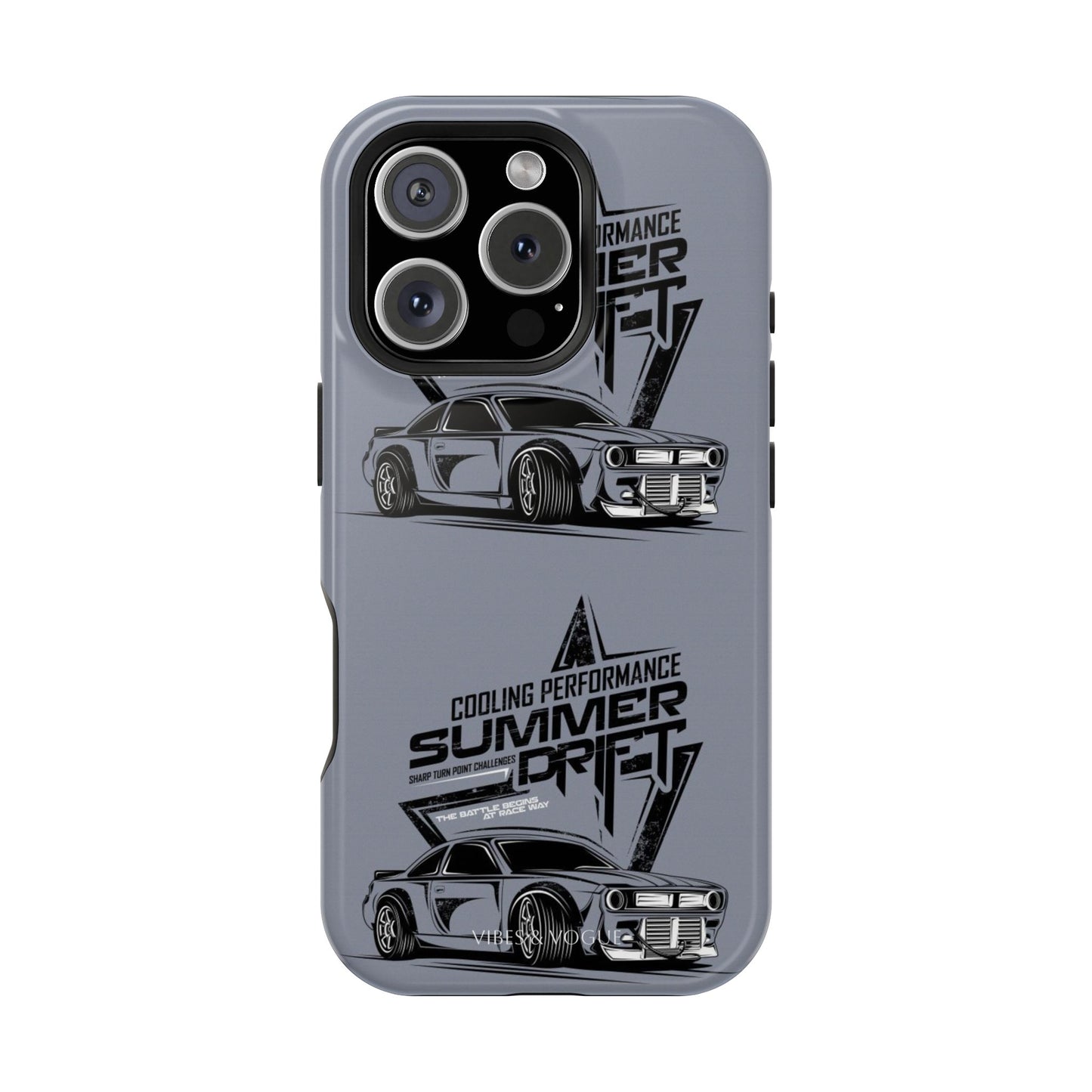 Summer Drift Racing Impact-Resistant Phone Case