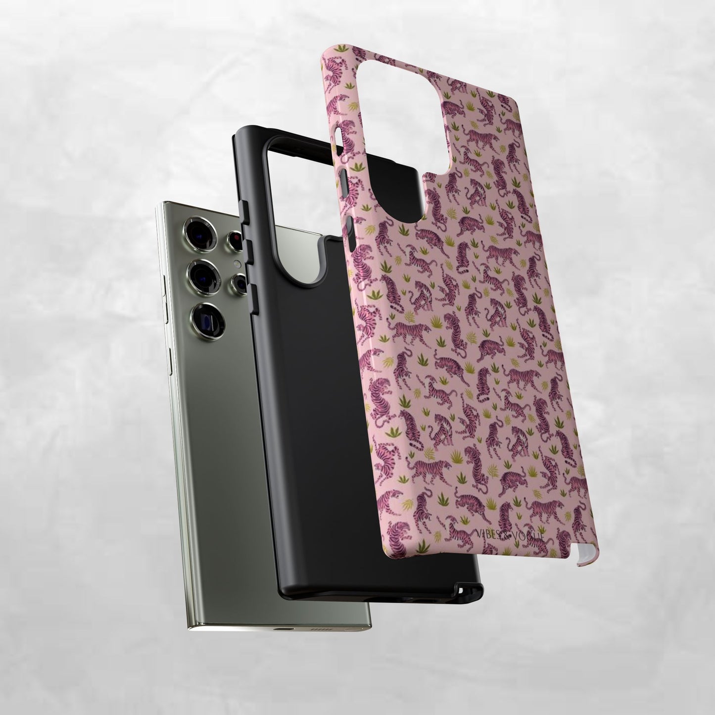 Pink Tiger Pattern Phone Case - Tough Cases