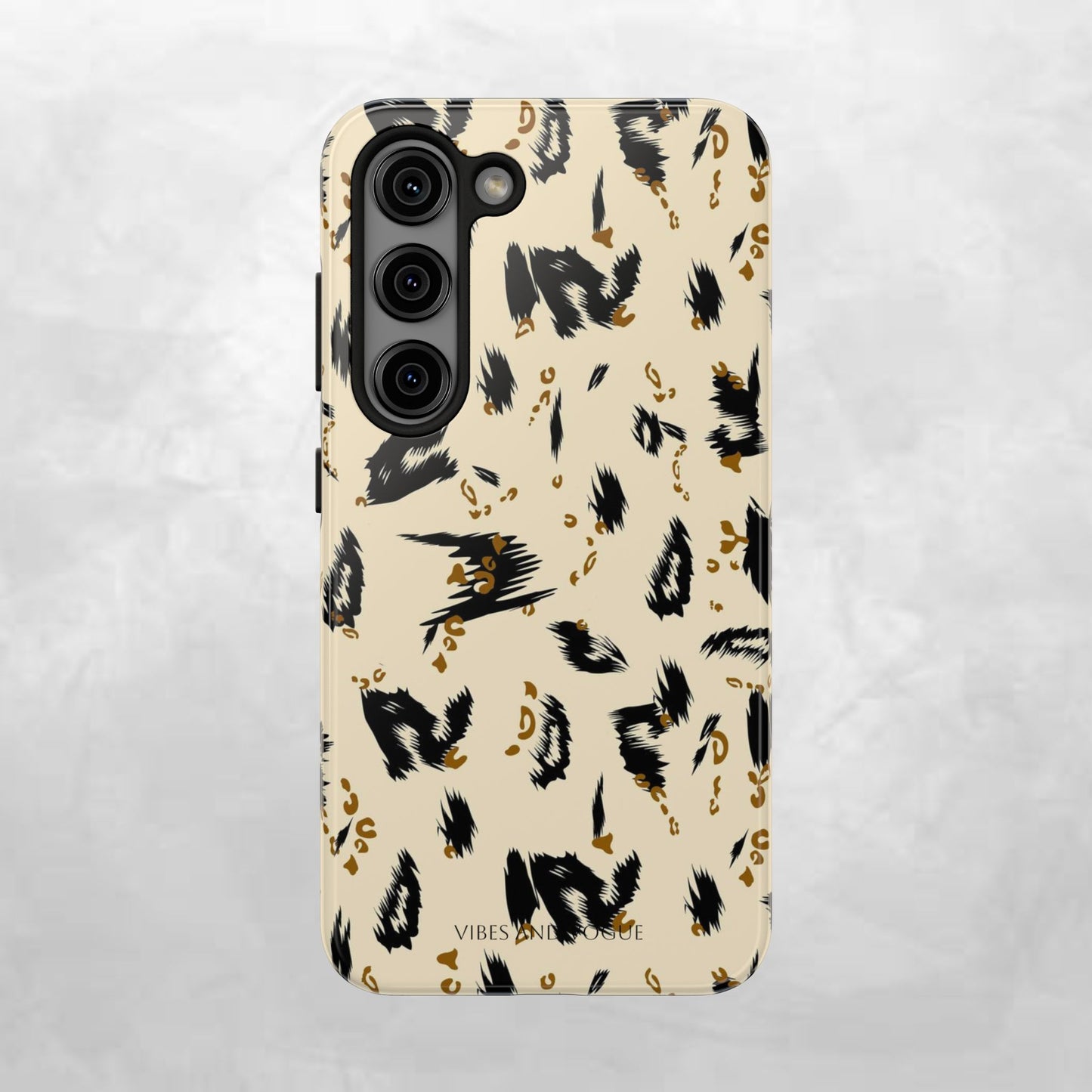 Leopard Splash Tough Phone Case — Protective Animal Print iPhone Cover