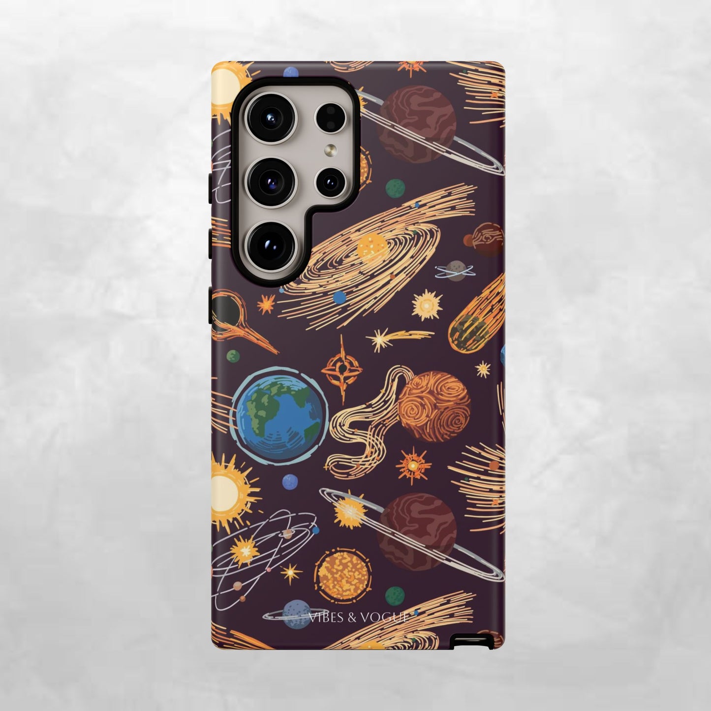 Space-Themed Phone Case - Cosmic Galaxy Design, Durable Protective Cover, Unique Gift, Celestial Lover's Accessory