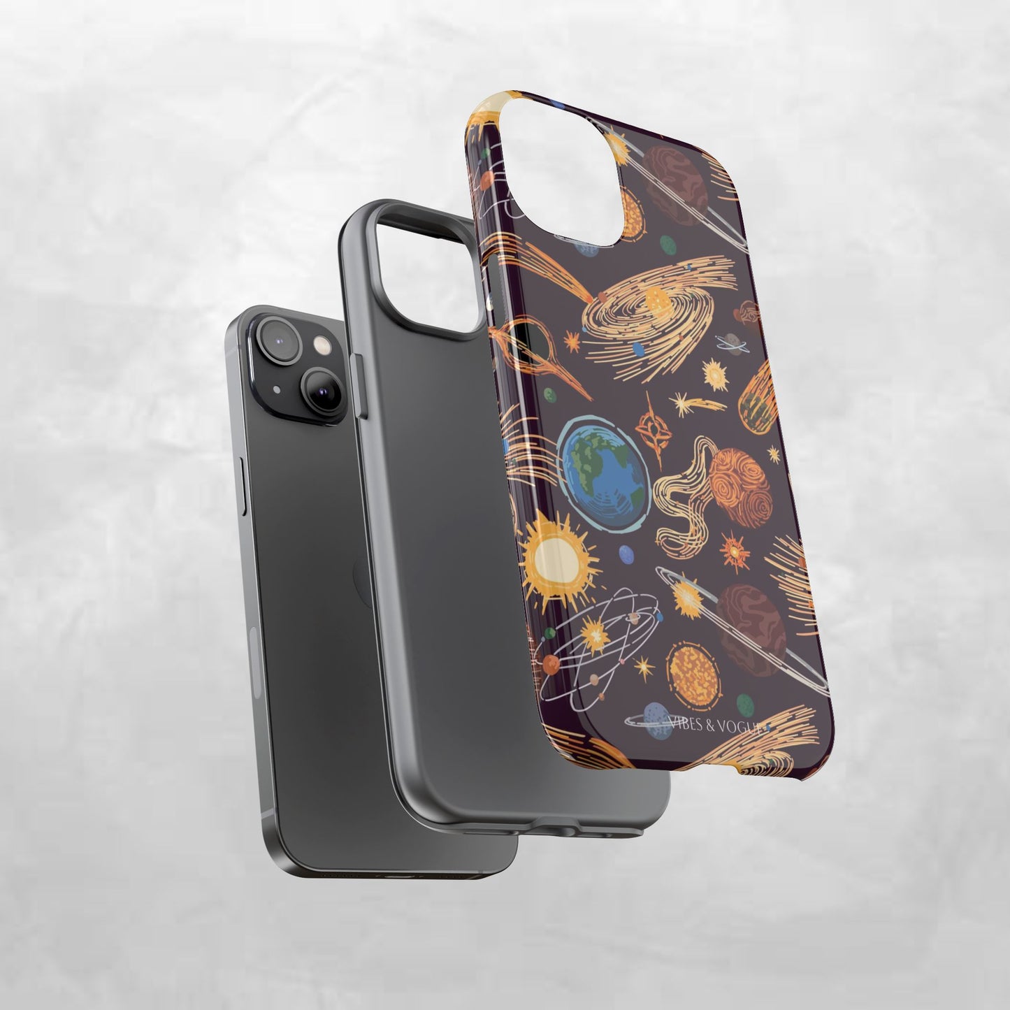 Space-Themed Phone Case - Cosmic Galaxy Design, Durable Protective Cover, Unique Gift, Celestial Lover's Accessory