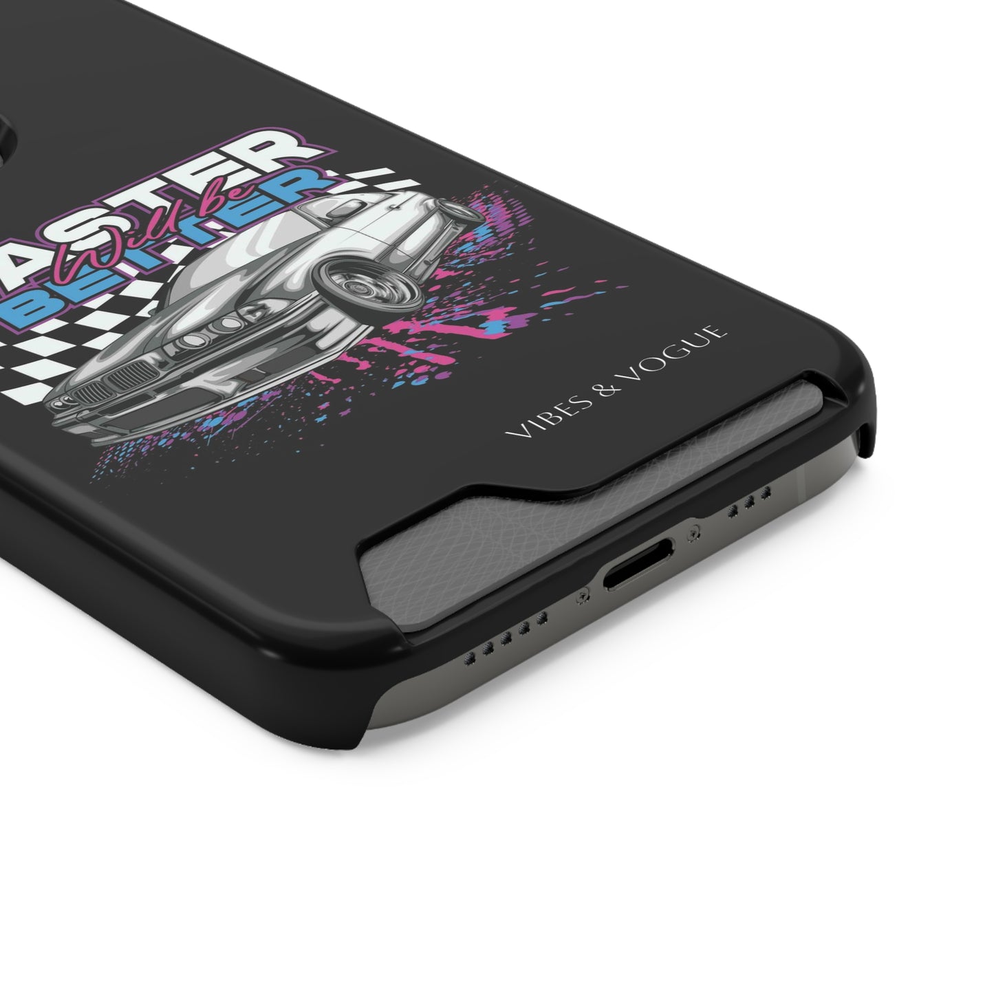 Racer Phone Case with Card Holder - Fast & Furious Motif