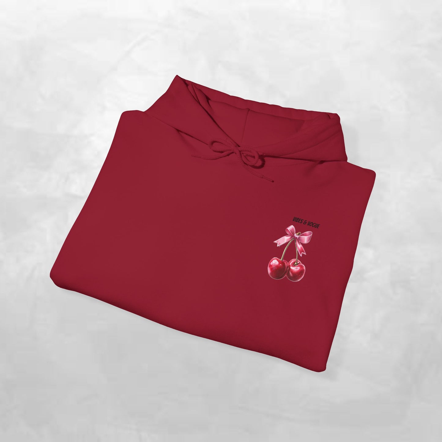 Cherry Bow Unisex Hoodie - Sweet, Cozy Style for Spring, Casual Wear, Gift for Birthdays, Summer Fun, Festival Fashion