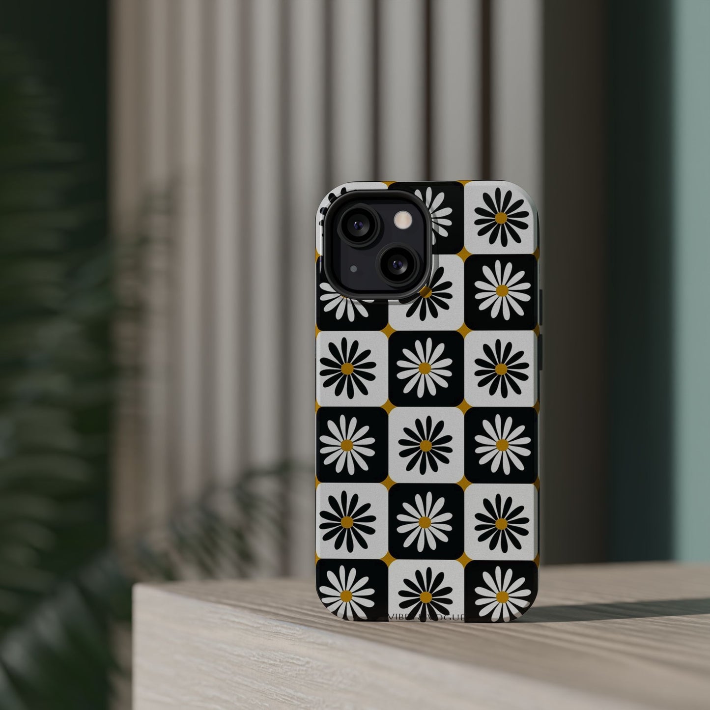 Retro Daisy Magnetic Tough Case - Stylish Protection for Your Phone