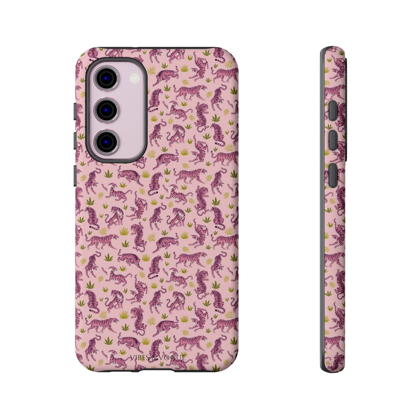 Pink Tiger Pattern Phone Case - Tough Cases
