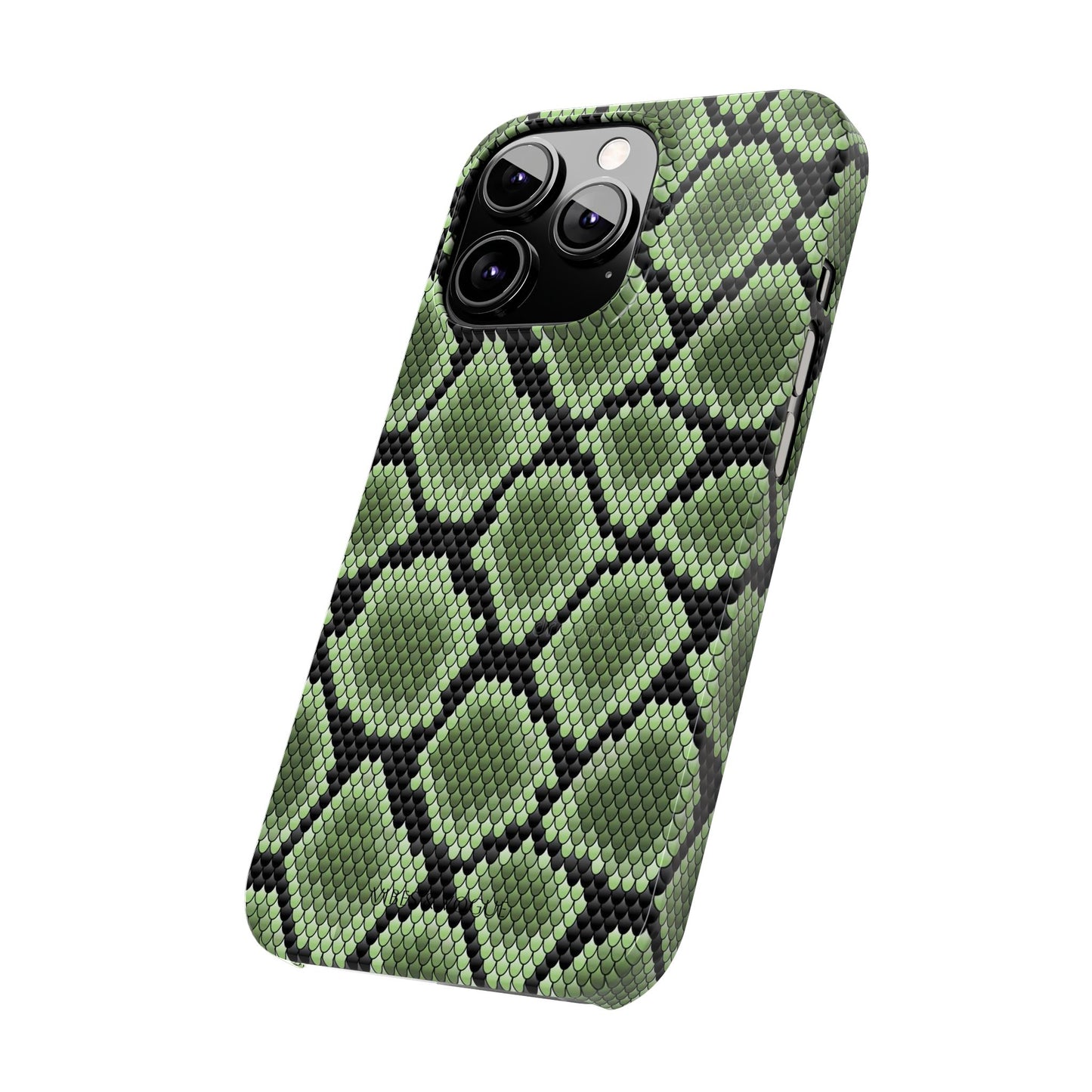 Sleek Green Snake Skin Slim Phone Case - Stylish & Protective for All Occasions
