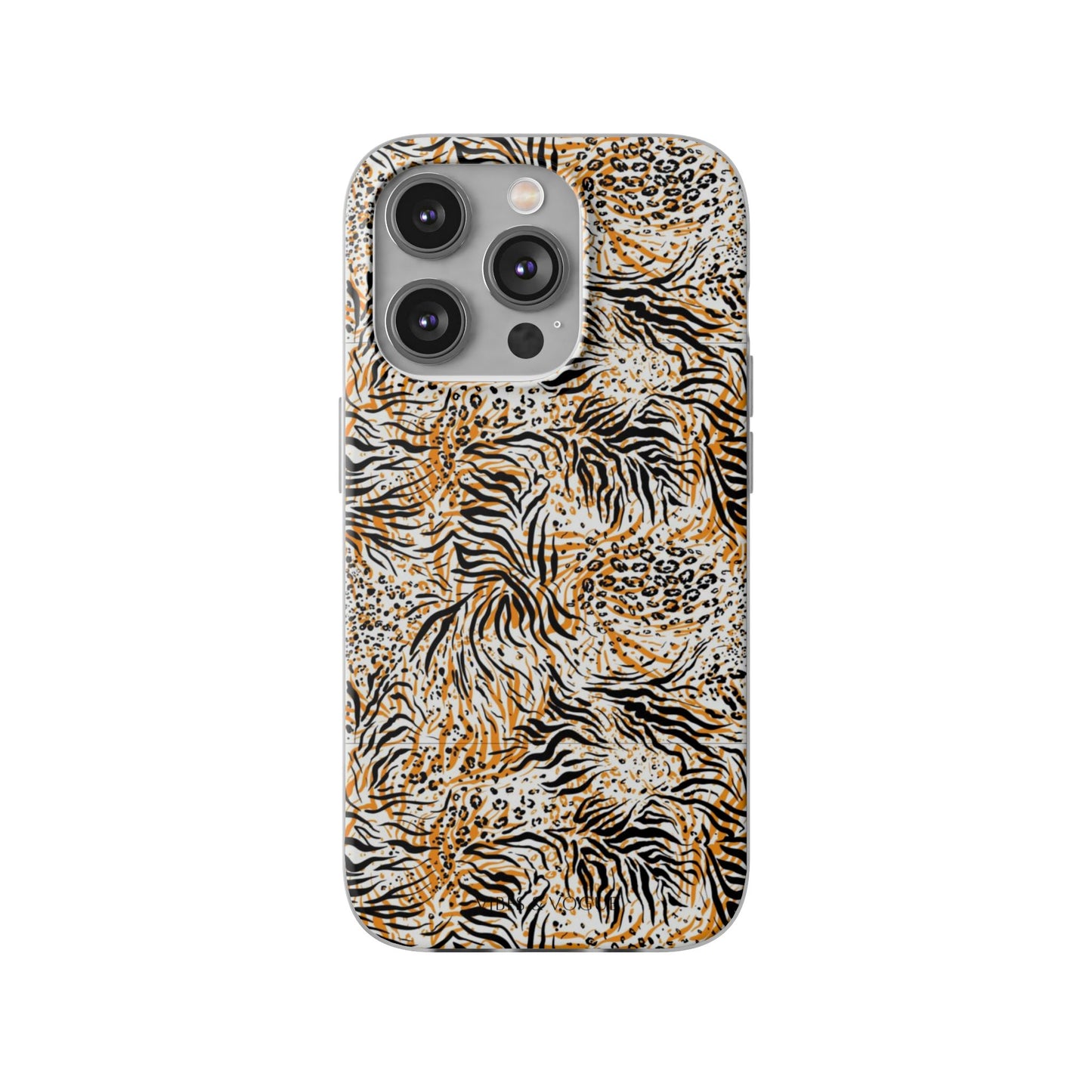 Wild Animal Print Flexi Case for iPhone - Fierce & Trendy Design