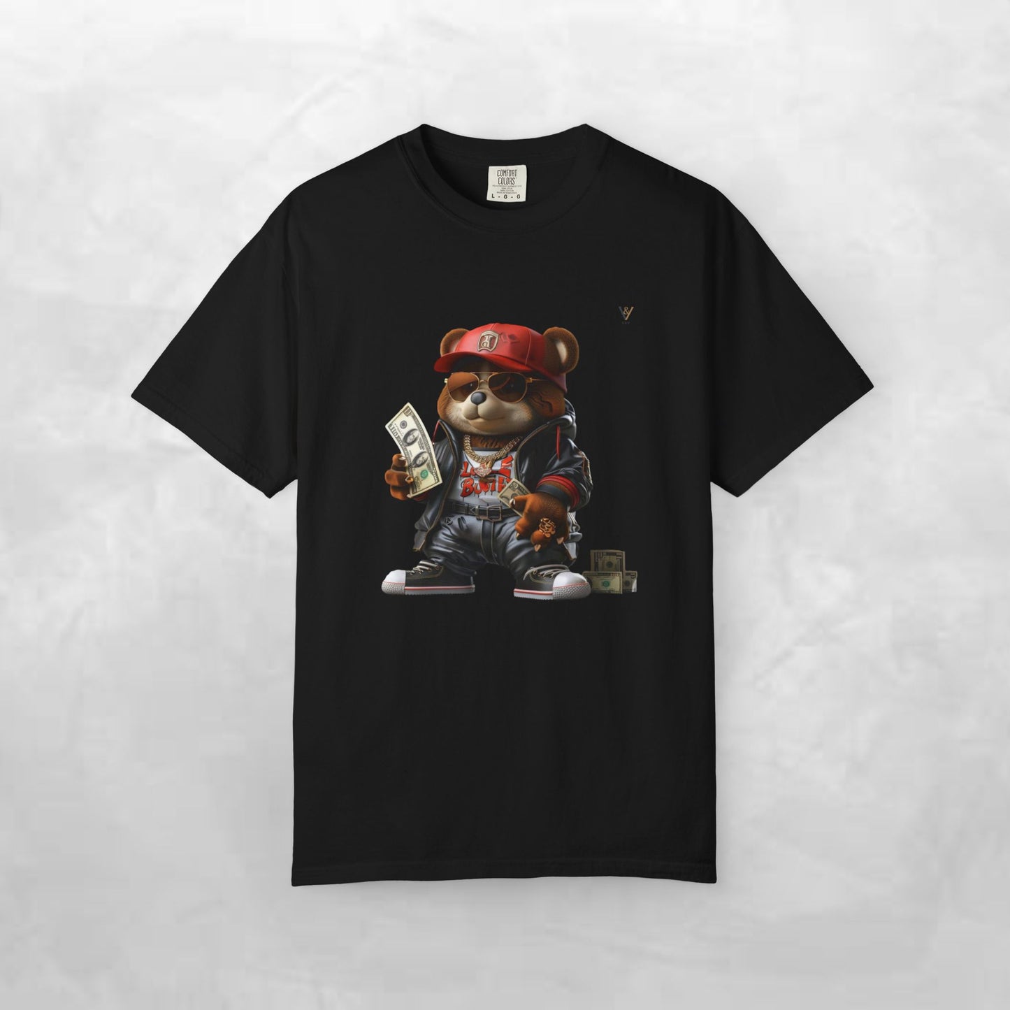 Urban Graffiti Bear T-Shirt, Streetwear Tee, Unisex Graphic Tee, Casual Wear, Gift for Hip-Hop Lovers, Fun and Trendy Fashion